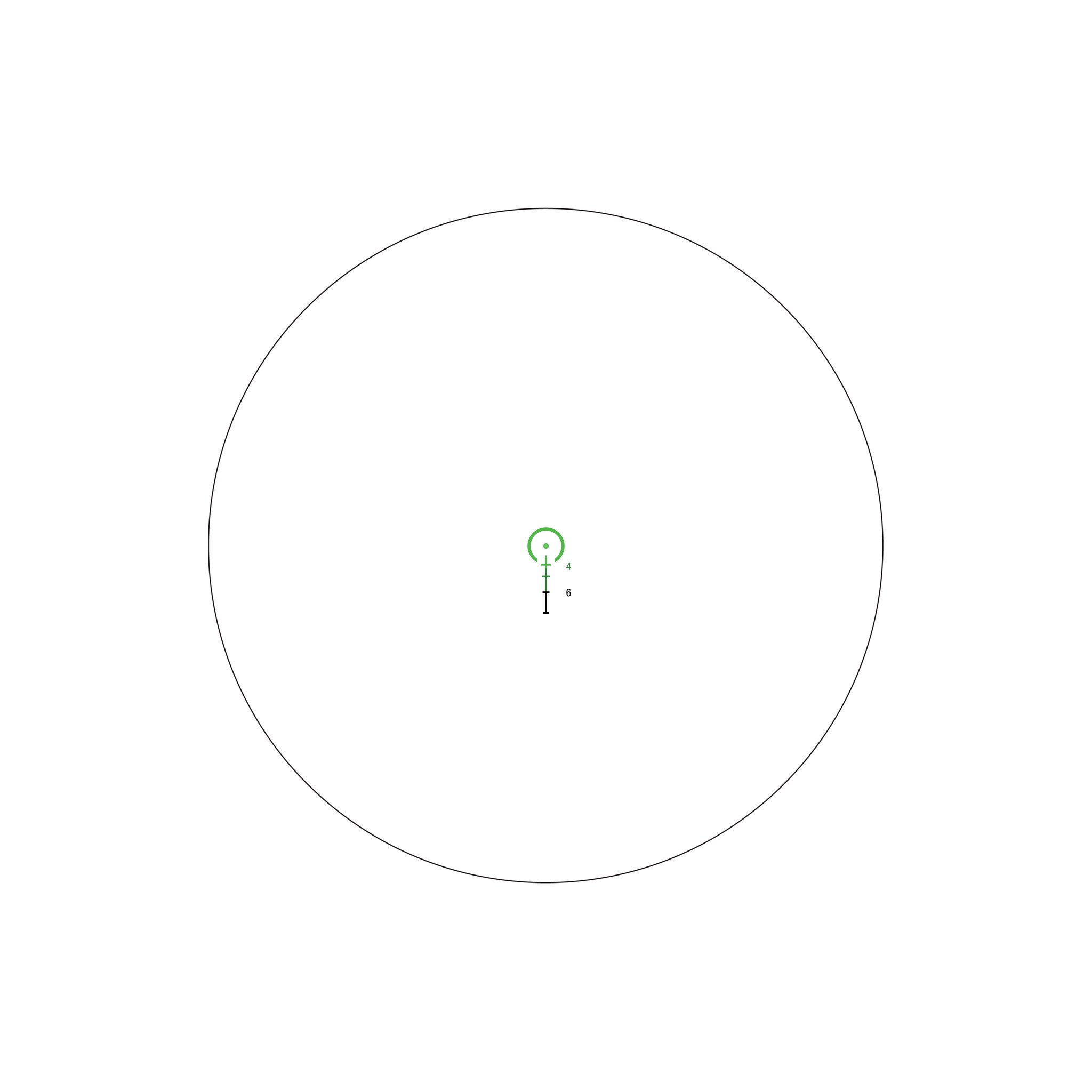 Trijicon 3x24 Compact ACOG® tēmēklis, dubultā apgaismojuma. Zaļā pakava/punkts .223/55gr. Tēmēklis ar Q-LOC stiprinājumu