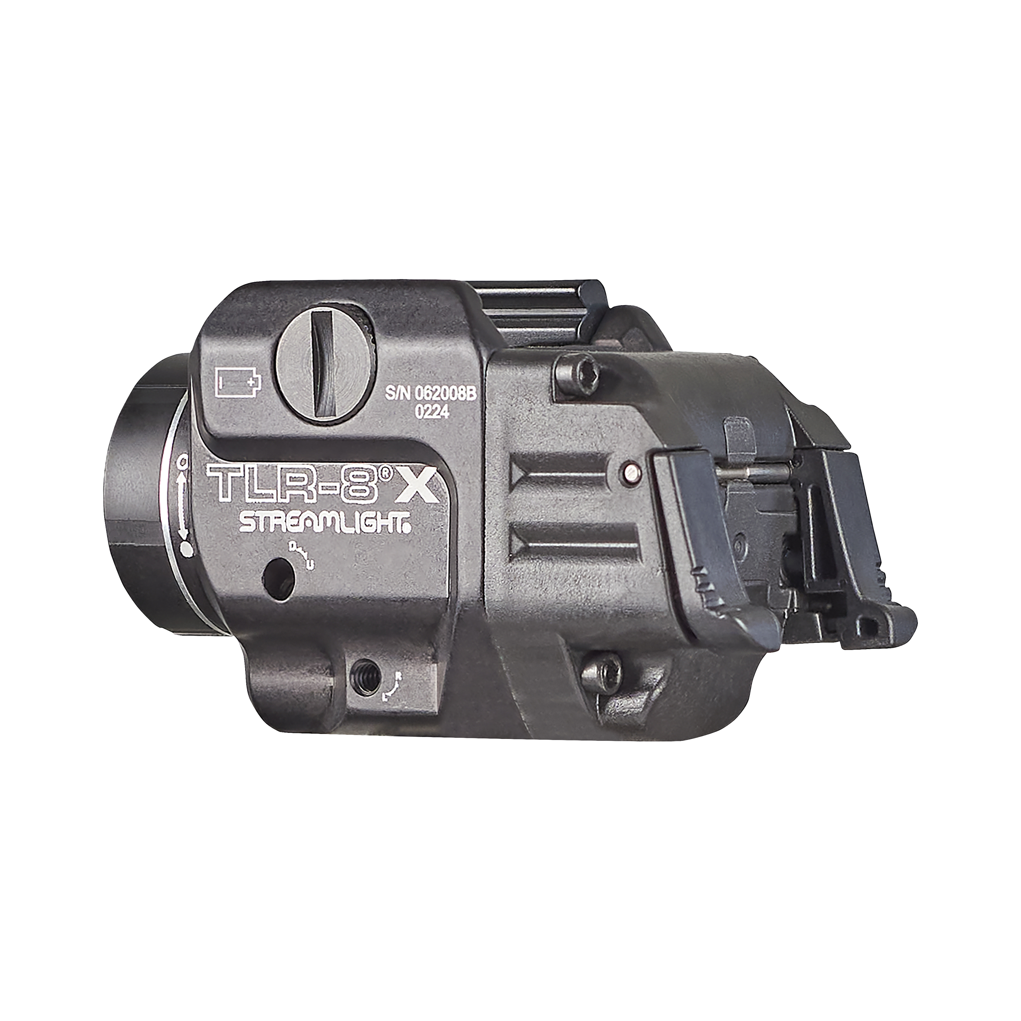 Streamlight X – zawiera przełącznik wysokiego i niskiego natężenia światła, baterię CR123A i zestaw kluczy – pudełko (69414)