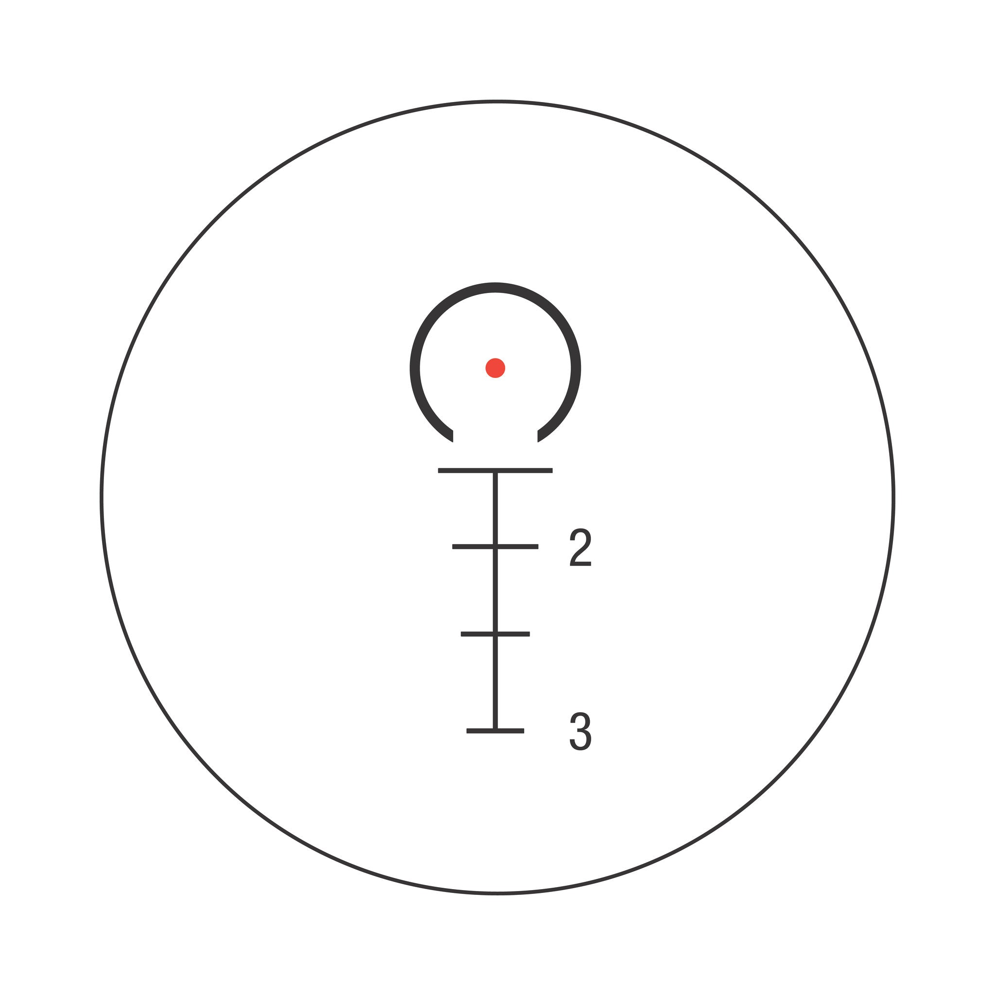 Luneta Trijicon 2x20 Compact ACOG®, podwójne podświetlenie. Siatka celownicza RTR 9 mm PCC z mocowaniem Q-LOC