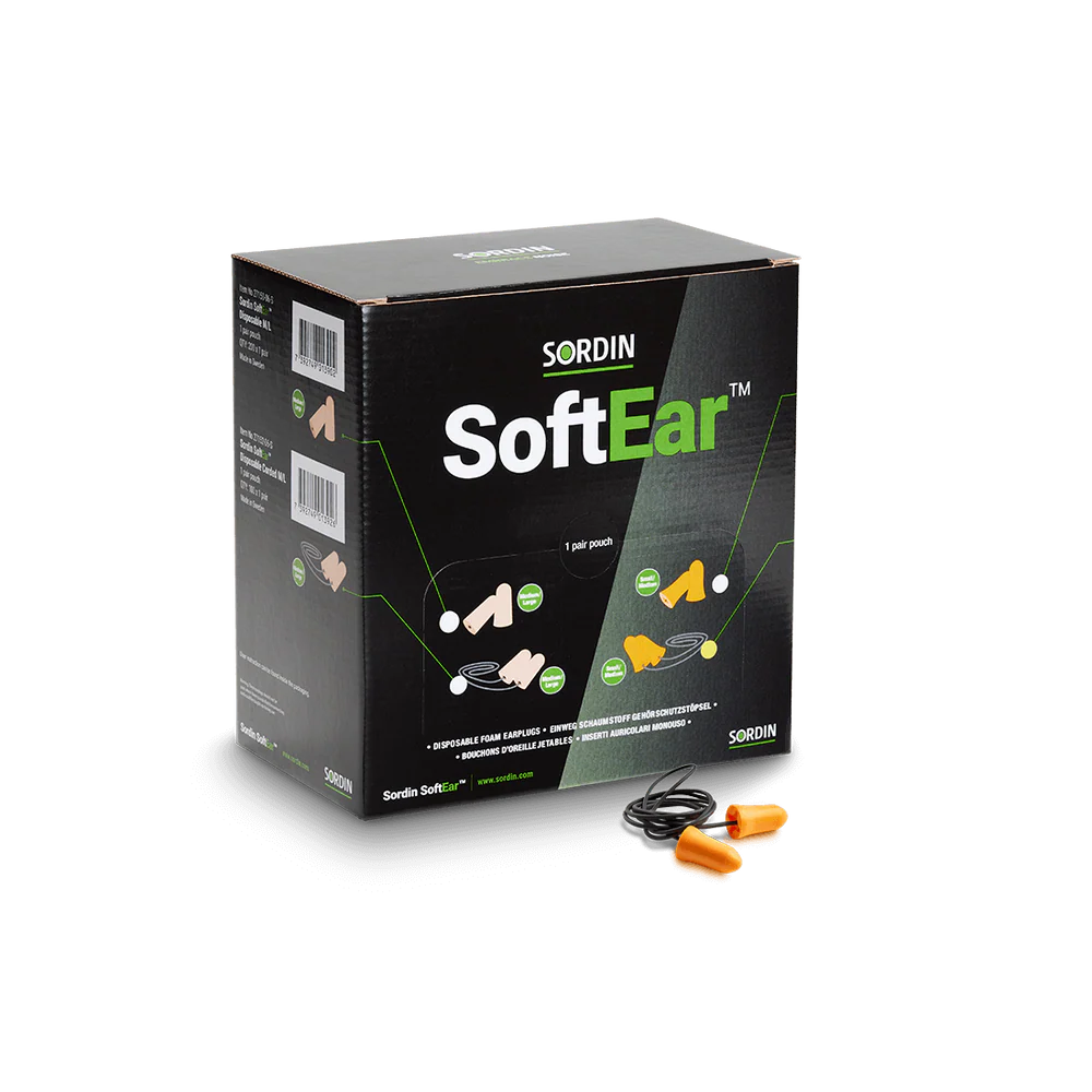 Sordin SoftEar Disposable Cord Orange (S/M) 100x1p (27155-07-S)