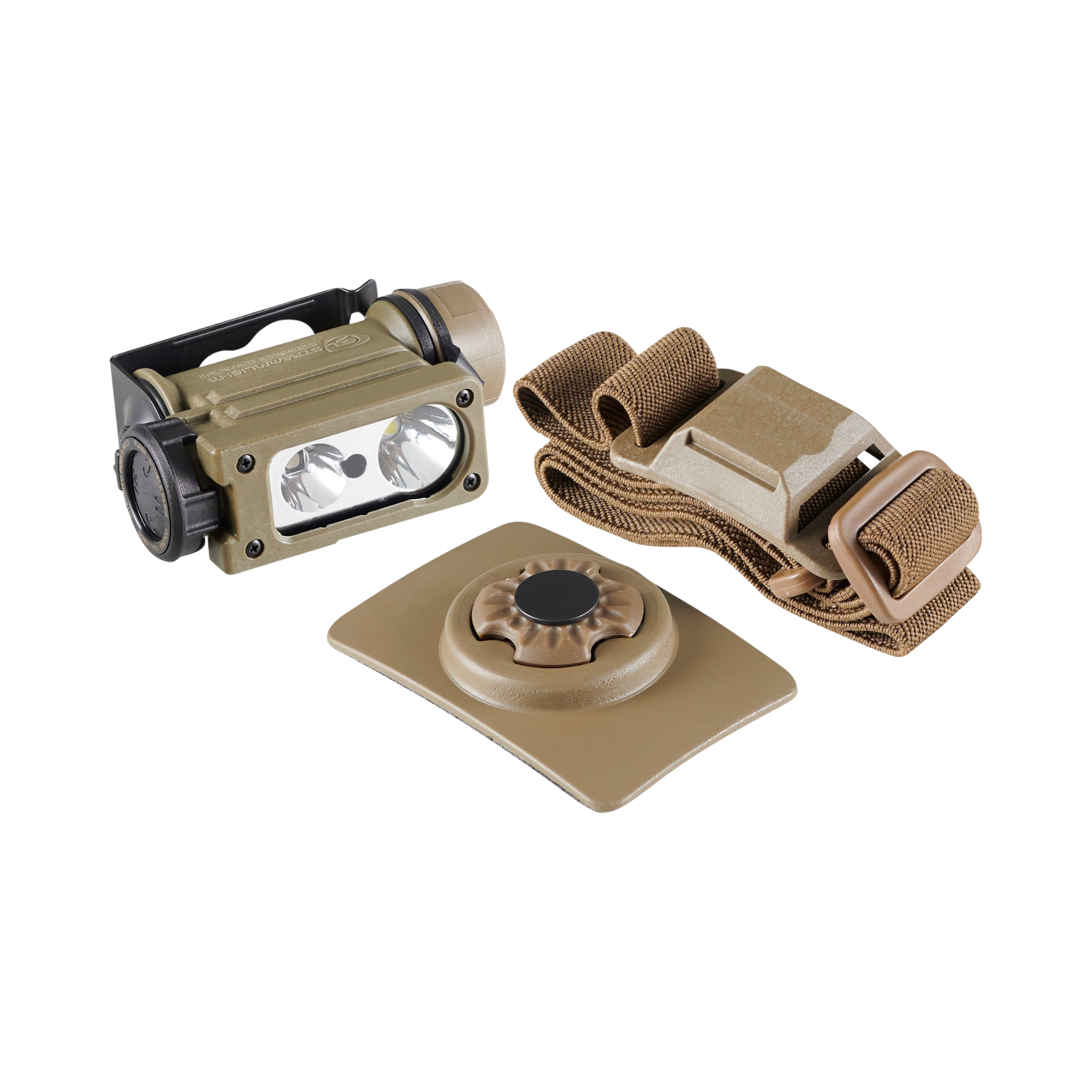 Streamlight Sidewinder Compact III UC - Hook & Loop Mnt, Headstrap, (1) AA and (1) CR123A (14211)