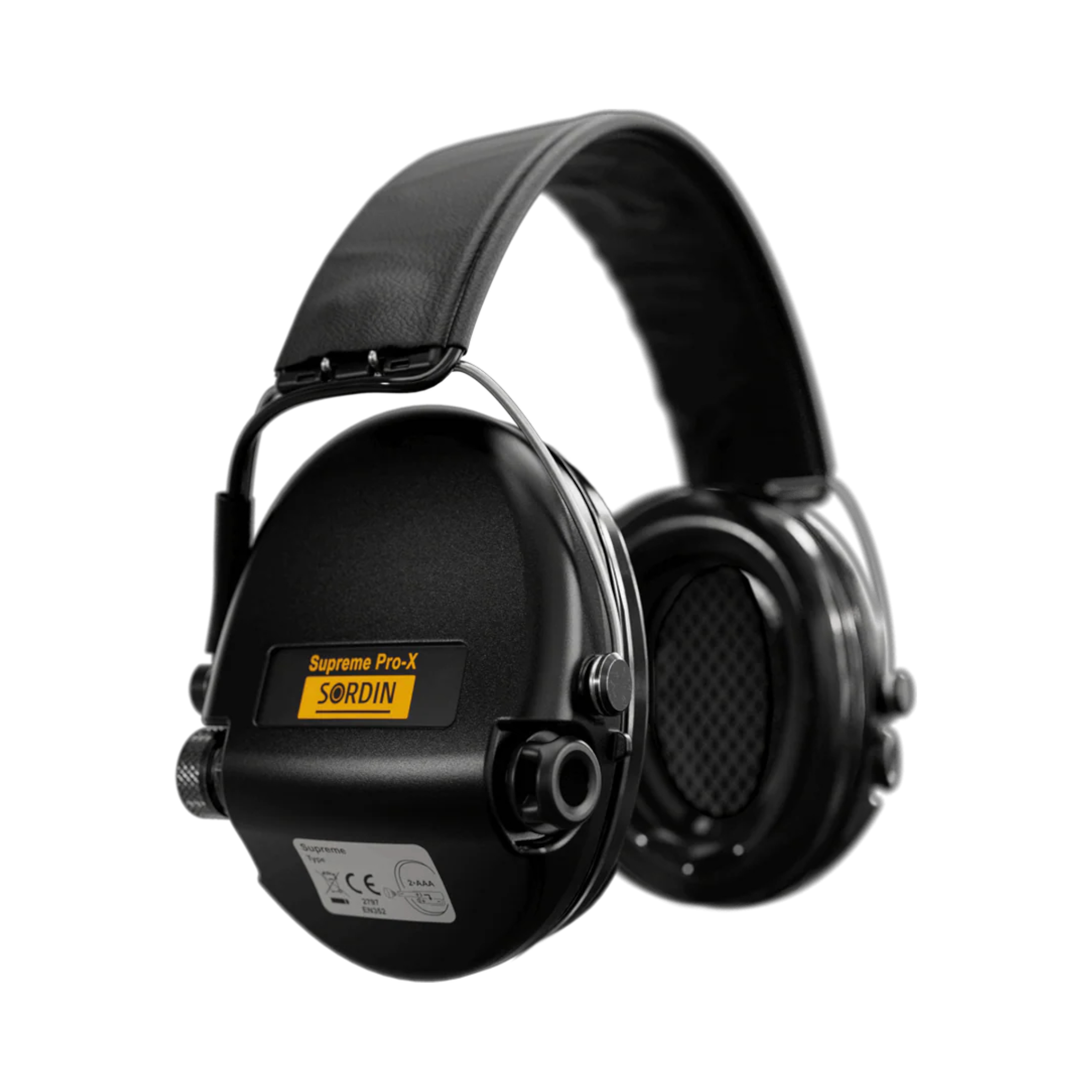 Sordin Supreme Pro-X Leather Headband Black PVC (75302-X/L-02-S)