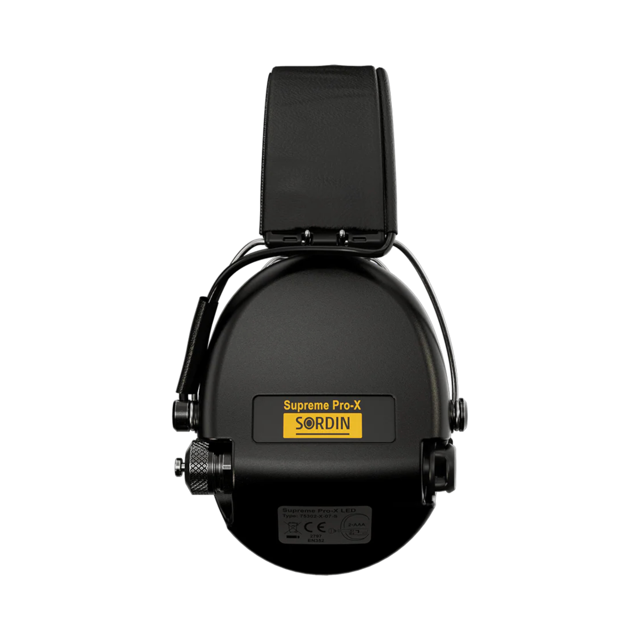 Sordin Supreme Pro-X LED galvas lente, melna, ar GEL