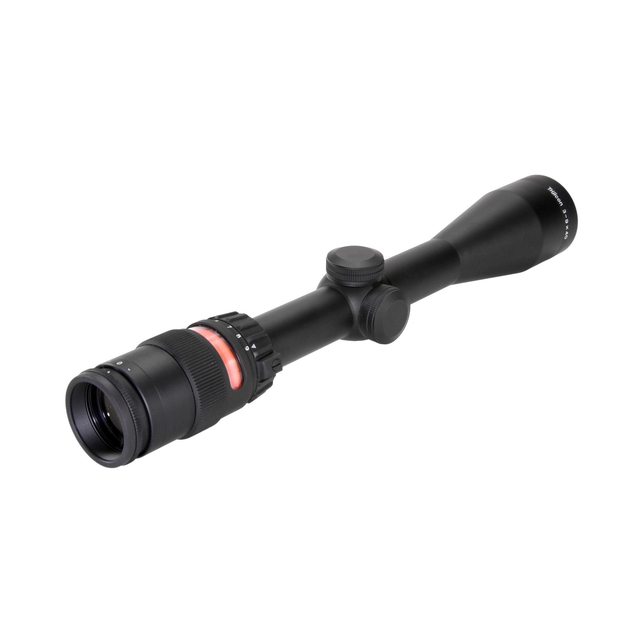 AccuPoint® 3–9x40 optiskais tēmēklis ar BAC, sarkanu trīsstūra tēmējlīniju, 1 collas caurule