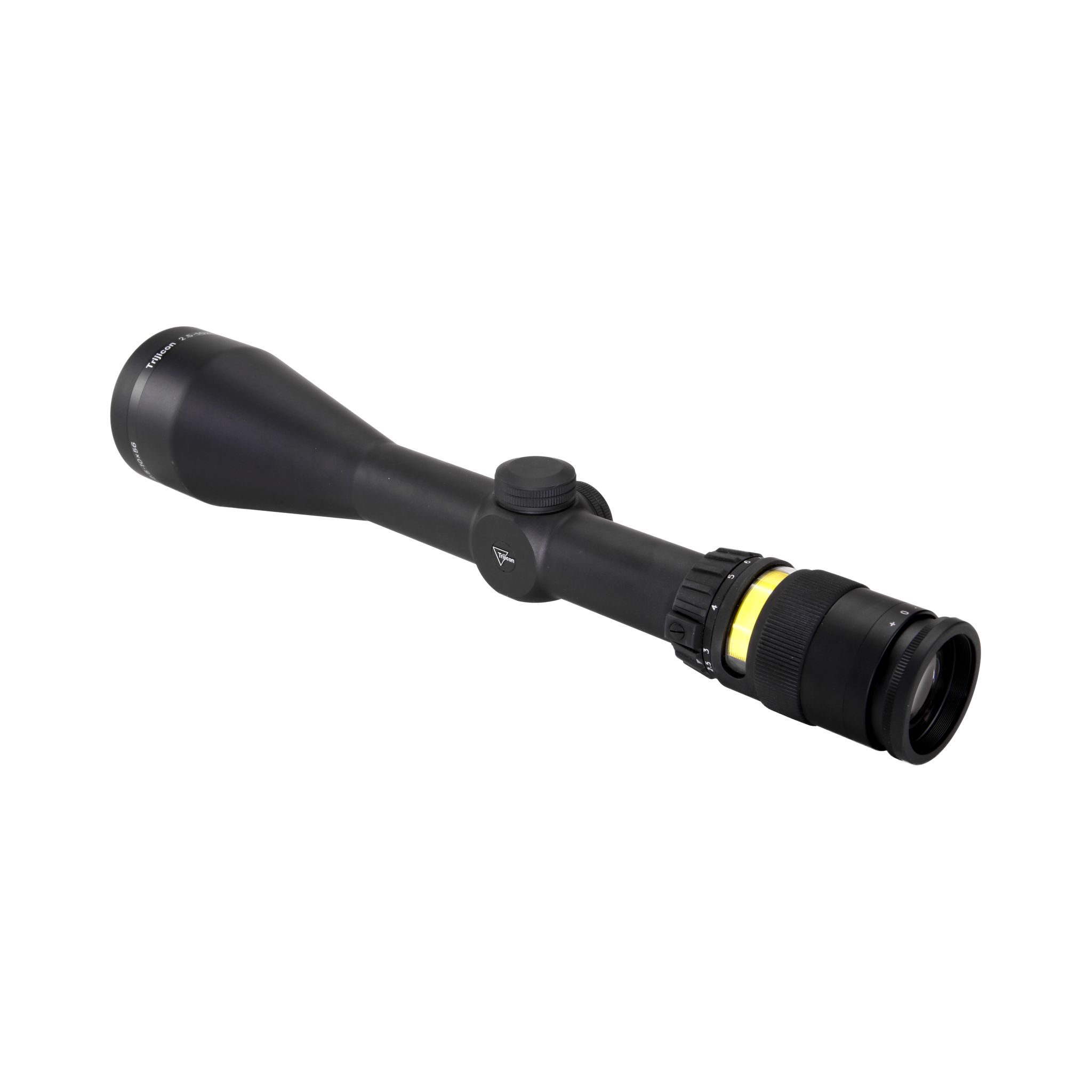 AccuPoint® 2,5–10x56 optiskais tēmēklis ar BAC, dzintara krāsas trīsstūra tēmējlīniju, 30 mm, matēti melns, ar aizsargvāciņu