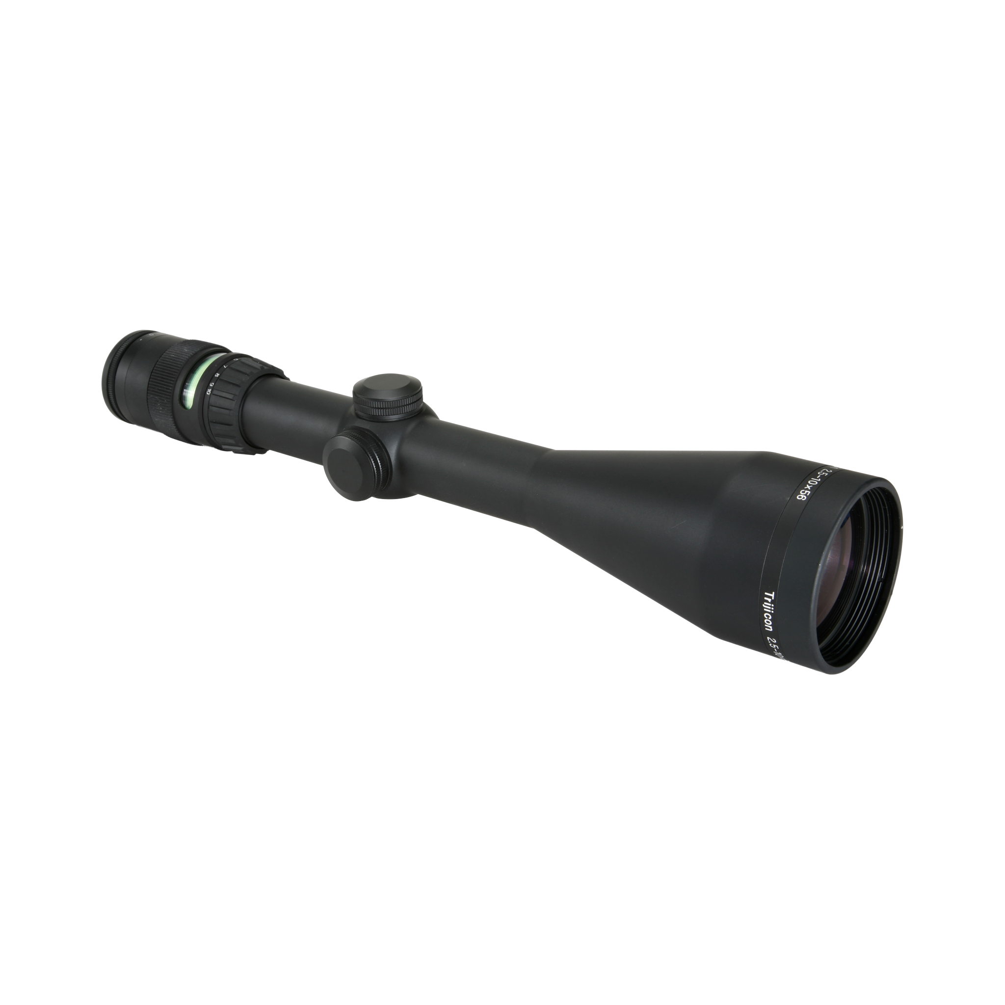 AccuPoint® 2,5–10x56 optiskais tēmēklis ar BAC, zaļo trīsstūra tēmējlīniju, 30 mm, matēti melns, ar aizsargvāciņu