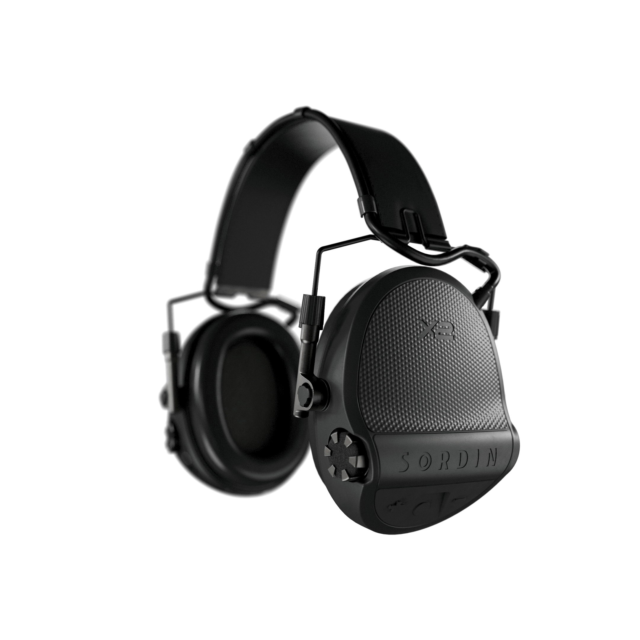 Sordin X2 Headband Leather Memory Foam, Black