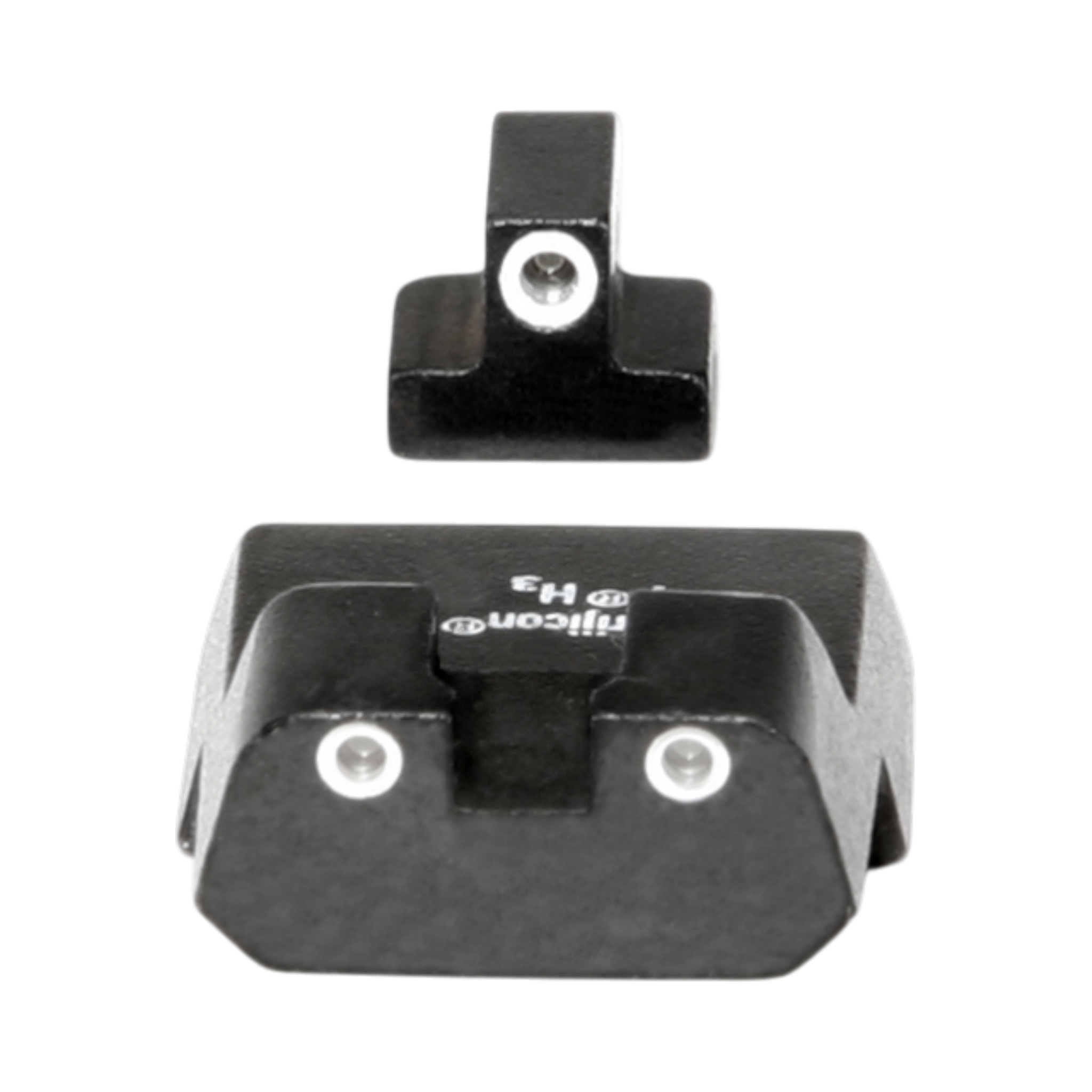 „Trijicon Bright & Tough™“ naktinio matymo taikiklių rinkinys — skirtas S&W 9 mm, ilgas galinis taikiklis