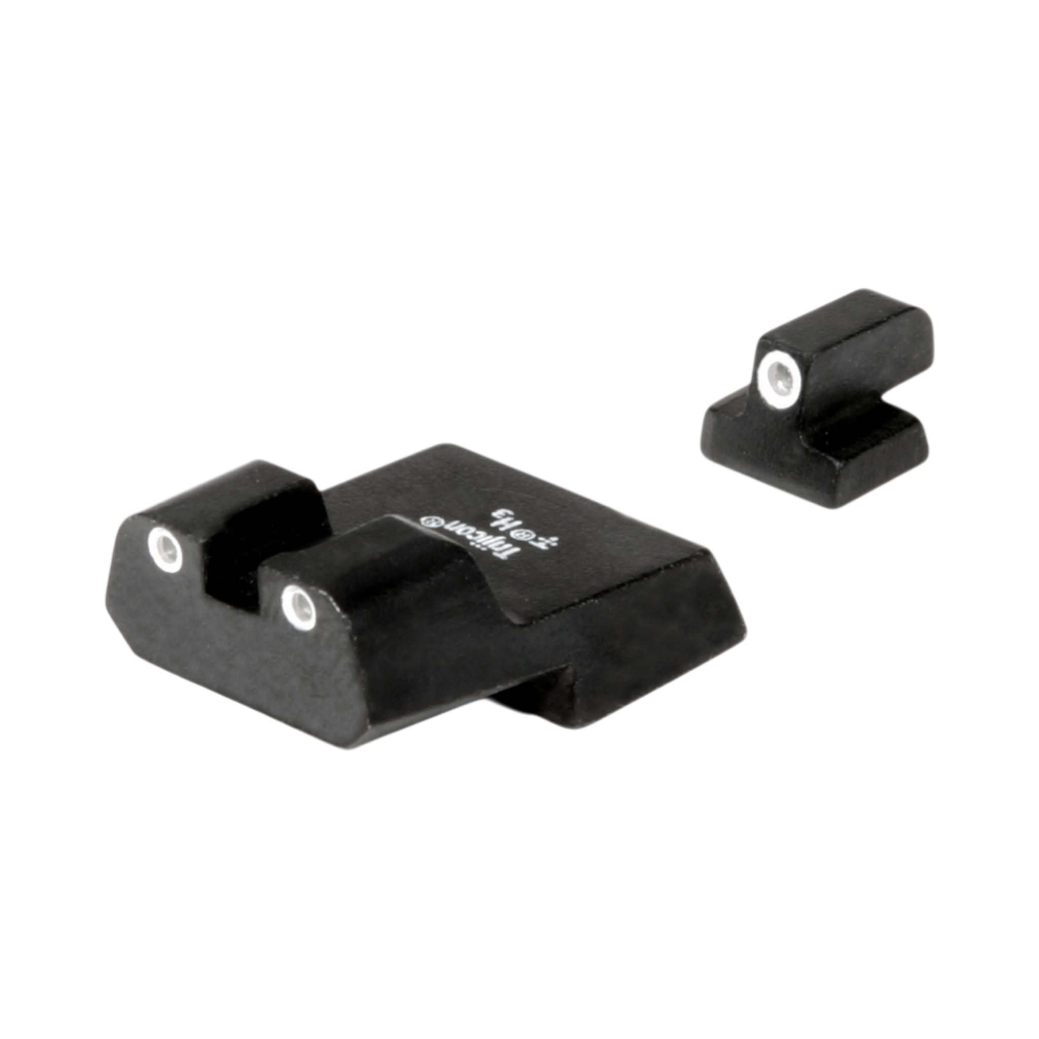 Trijicon Bright & Tough™ nakts redzamības tēmēkļu komplekts — S&W 9 mm, garš aizmugurējais tēmēklis