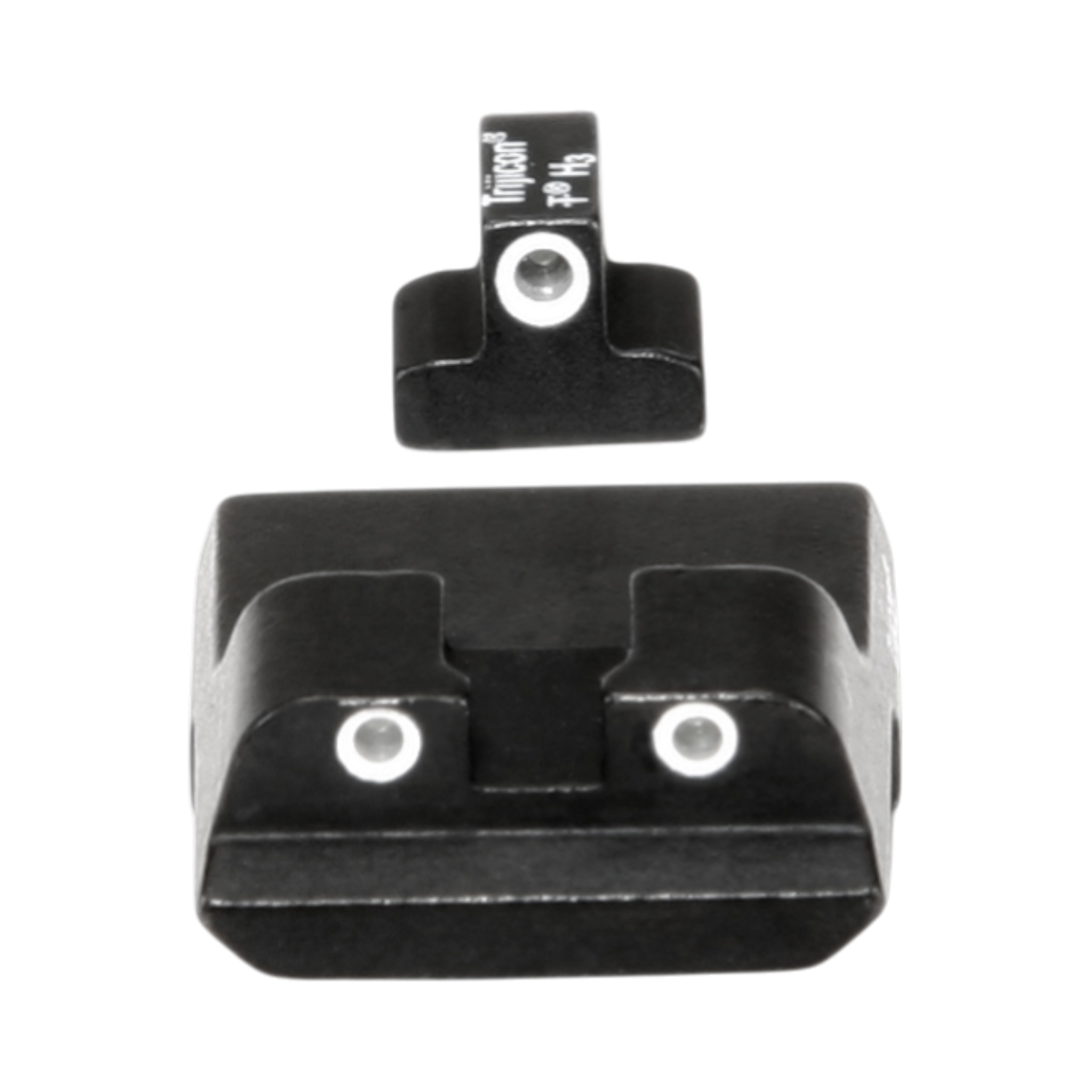 „Trijicon Bright & Tough™“ naktinio matymo taikiklių rinkinys (žalia spalva) skirtas „S&W Compact“ 9 mm pistoletui, ilgas galinis taikiklis