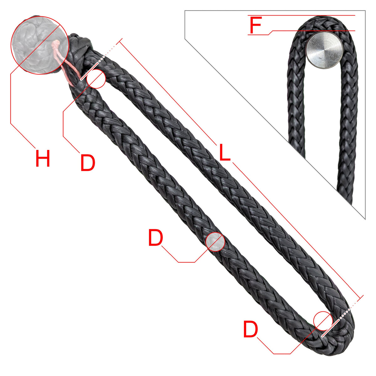 CMC Soft Shackle, CAPTO, Black