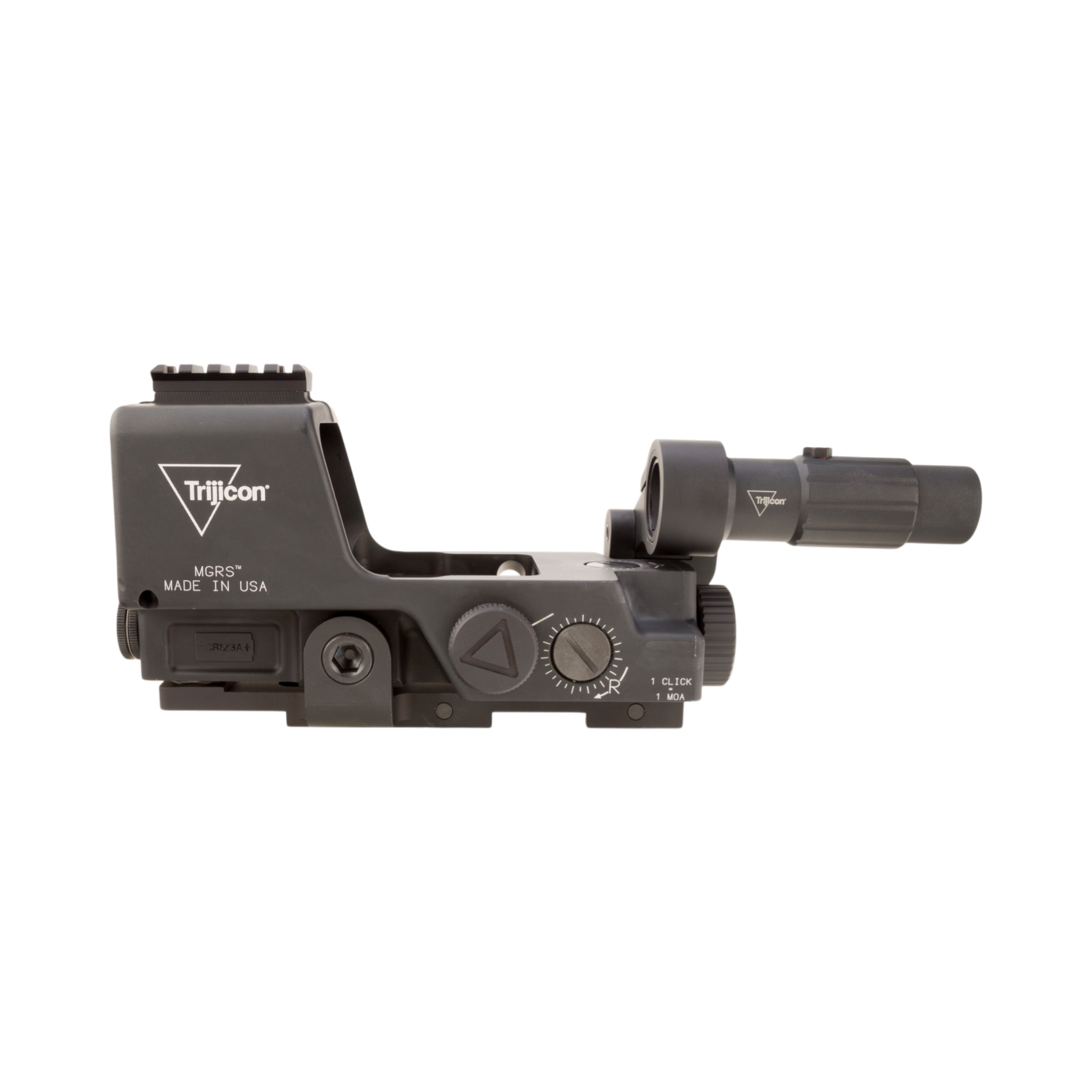 Trijicon MGRS® with 3x24 Magnifier — Red 35 MOA Seg. Circle 3.0 MOA Dot; M2/M240