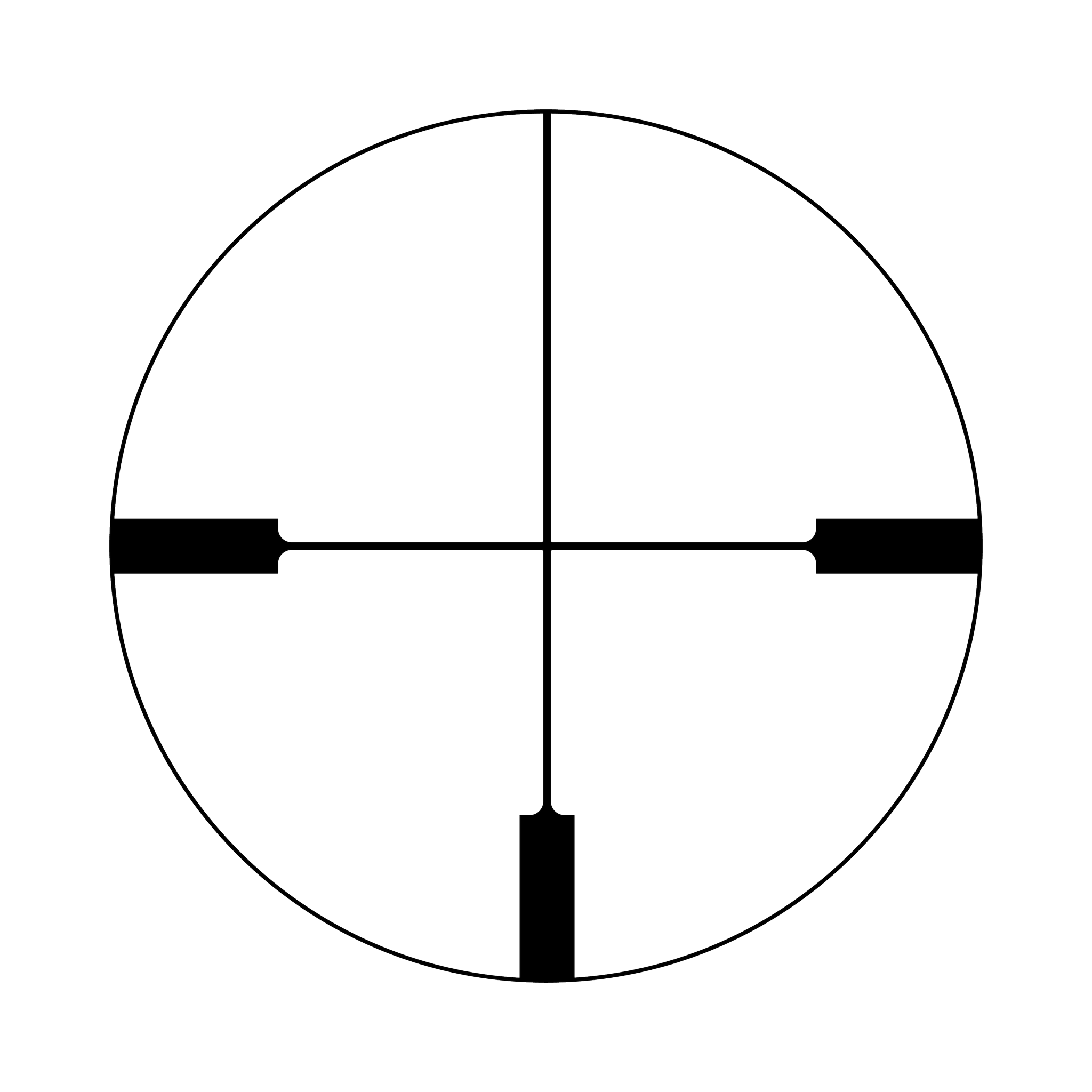Huron® 3-9x40 optiskais tēmēklis ar vācu #4 tēmējlīniju, 1 collas caurule, satīna melnā krāsā, regulatori ar aizsargvāciņiem