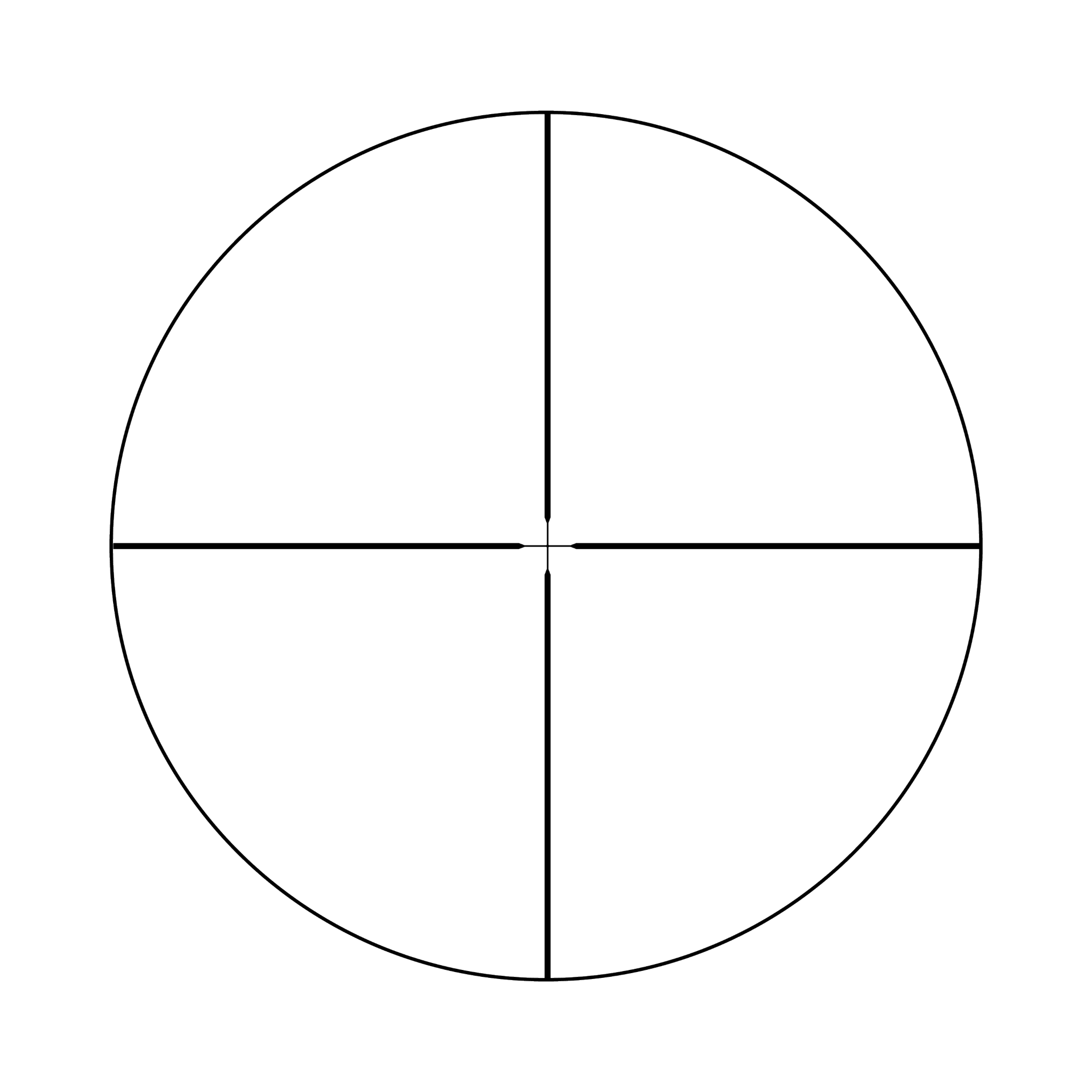 Huron® 3-9x40 optiskais tēmēklis ar standarta Duplex tīklu, 1 collas caurule, satīna melnā krāsā, regulatori ar aizsargvāciņiem