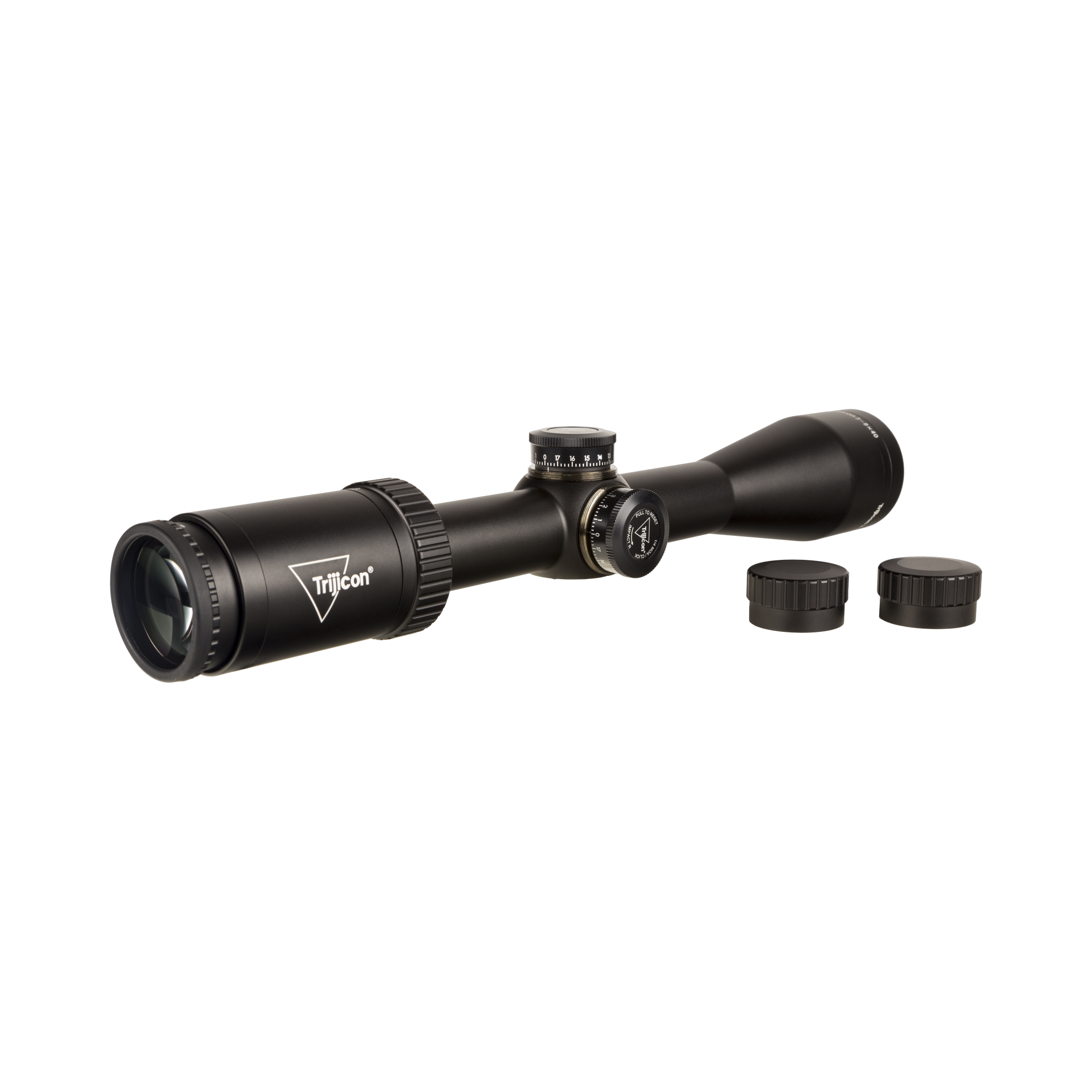 Huron® 3-9x40 Riflescope BDC Hunter Holds, 1 in. Tube, Satin Black, Capped Adjusters