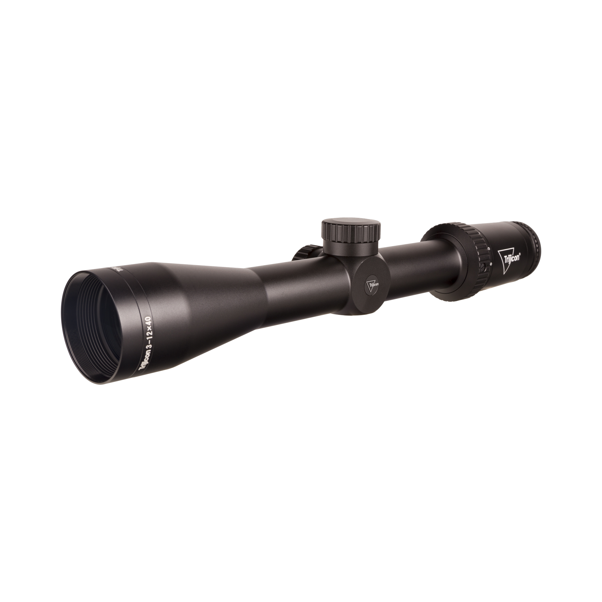 Huron® 3-12x40 Riflescope BDC Hunter Holds, 30mm, Satin Black, Capped Adjusters