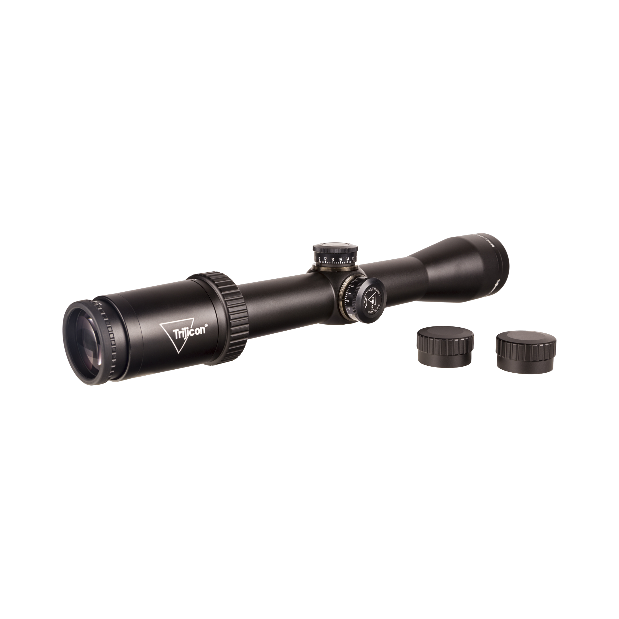 Huron® 3-12x40 Riflescope BDC Hunter Holds, 30mm, Satin Black, Capped Adjusters
