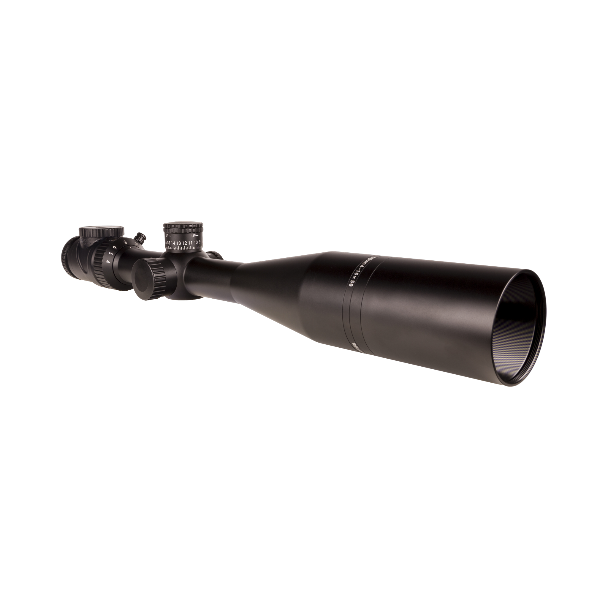 „AccuPoint®“ 4–16x50 MOA atstumo matavimo kryžminis tinklelis su žaliu tašku, 30 mm, satininė juoda spalva, „Exp. EL RTZ“