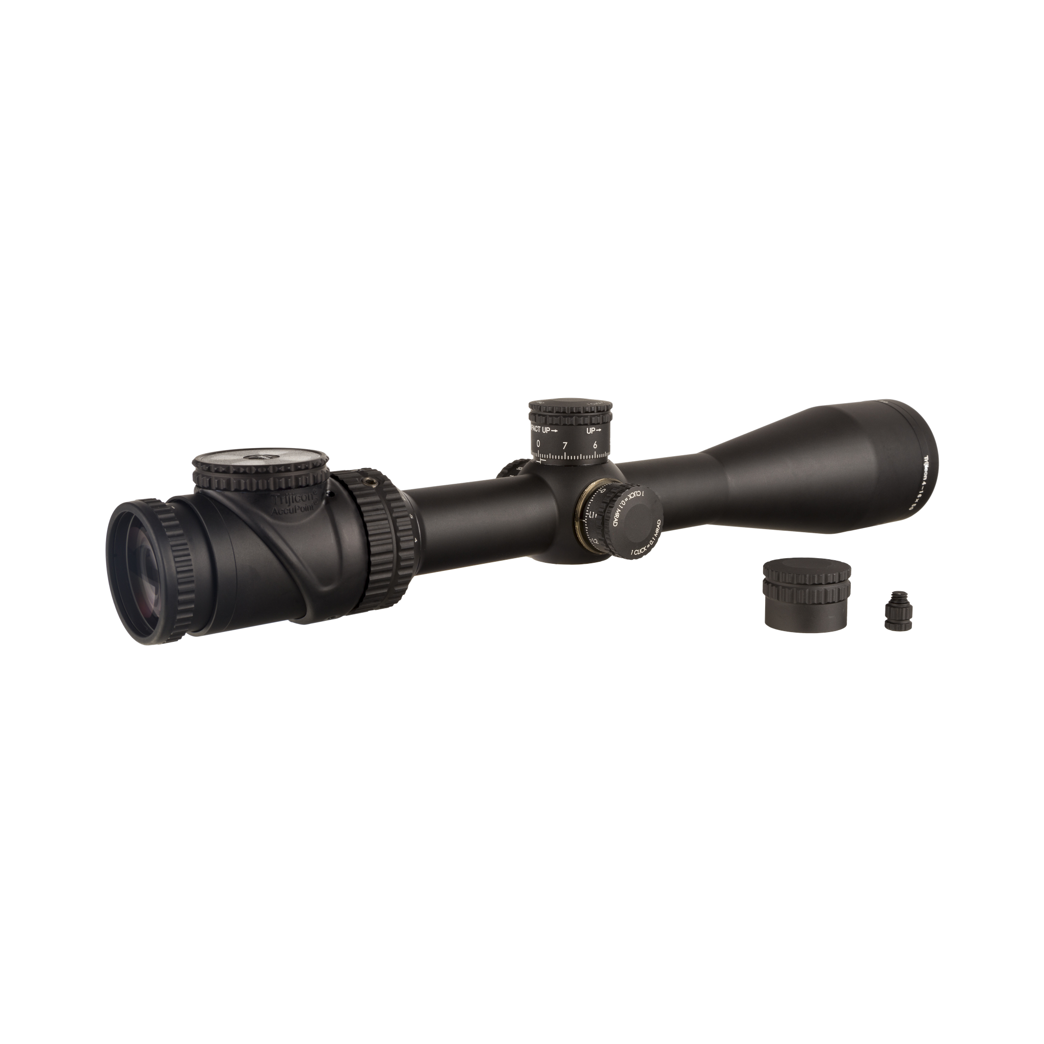 AccuPoint® 4–16x50 MRAD attāluma mērīšanas tēmēklis ar zaļo punktu, 30 mm, matēti melns, Exp. EL RTZ