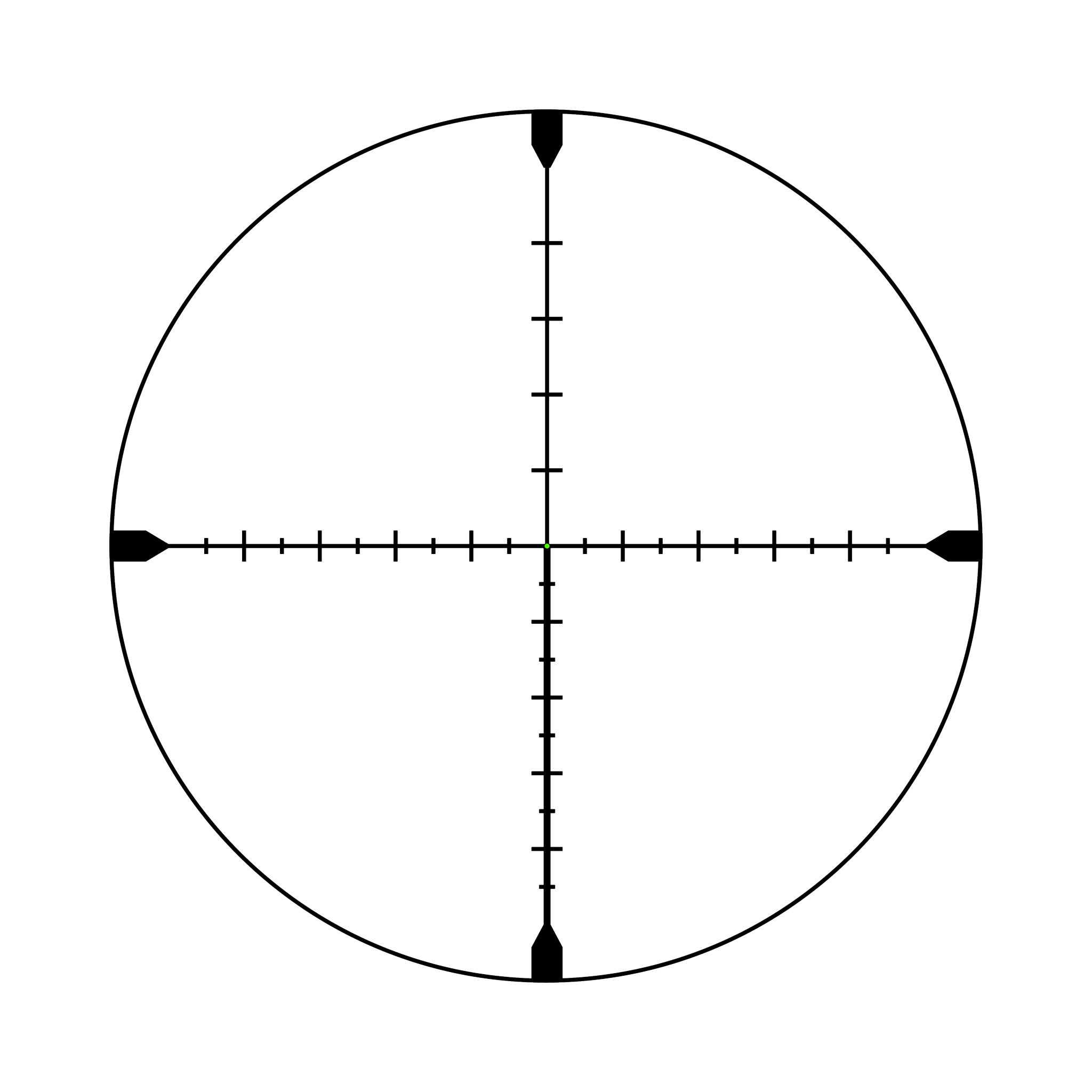 AccuPoint® 4–16x50 MRAD attāluma mērīšanas tēmēklis ar zaļo punktu, 30 mm, matēti melns, Exp. EL RTZ