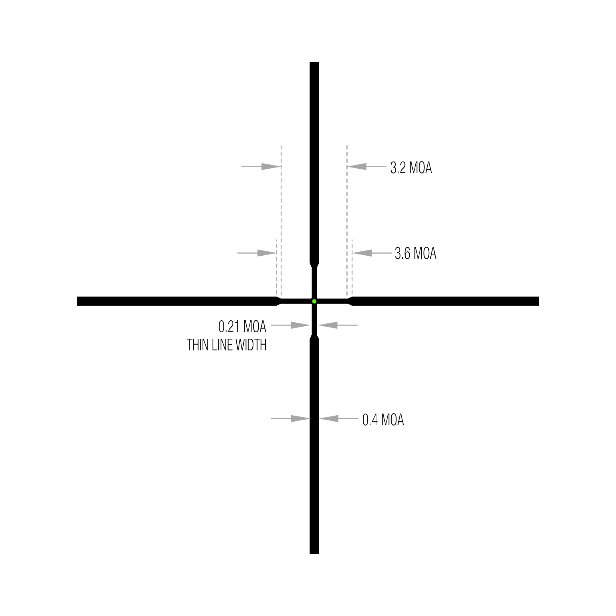AccuPoint® 5–20x50 standarta duplekss ar zaļu punktu, 30 mm, satīna melns, Exp. EL RTZ