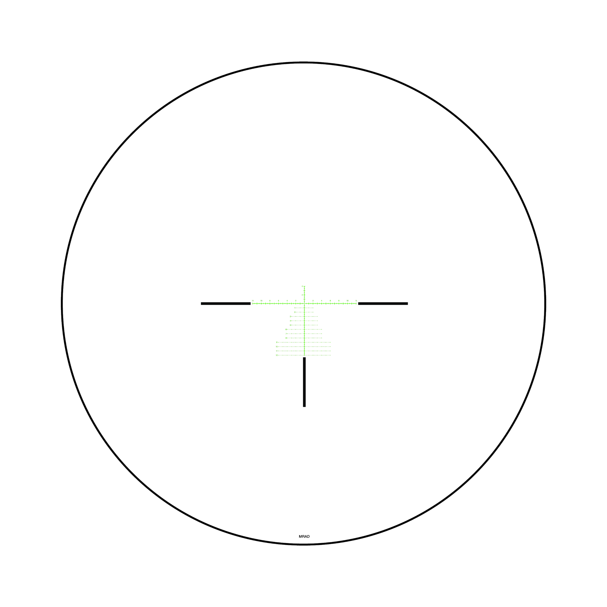 Tenmile® 3-18x44 FFP w/ MRAD Precision Tree (Red/Green Illumination), 30mm, Matte Black, Exp. EL RTZ