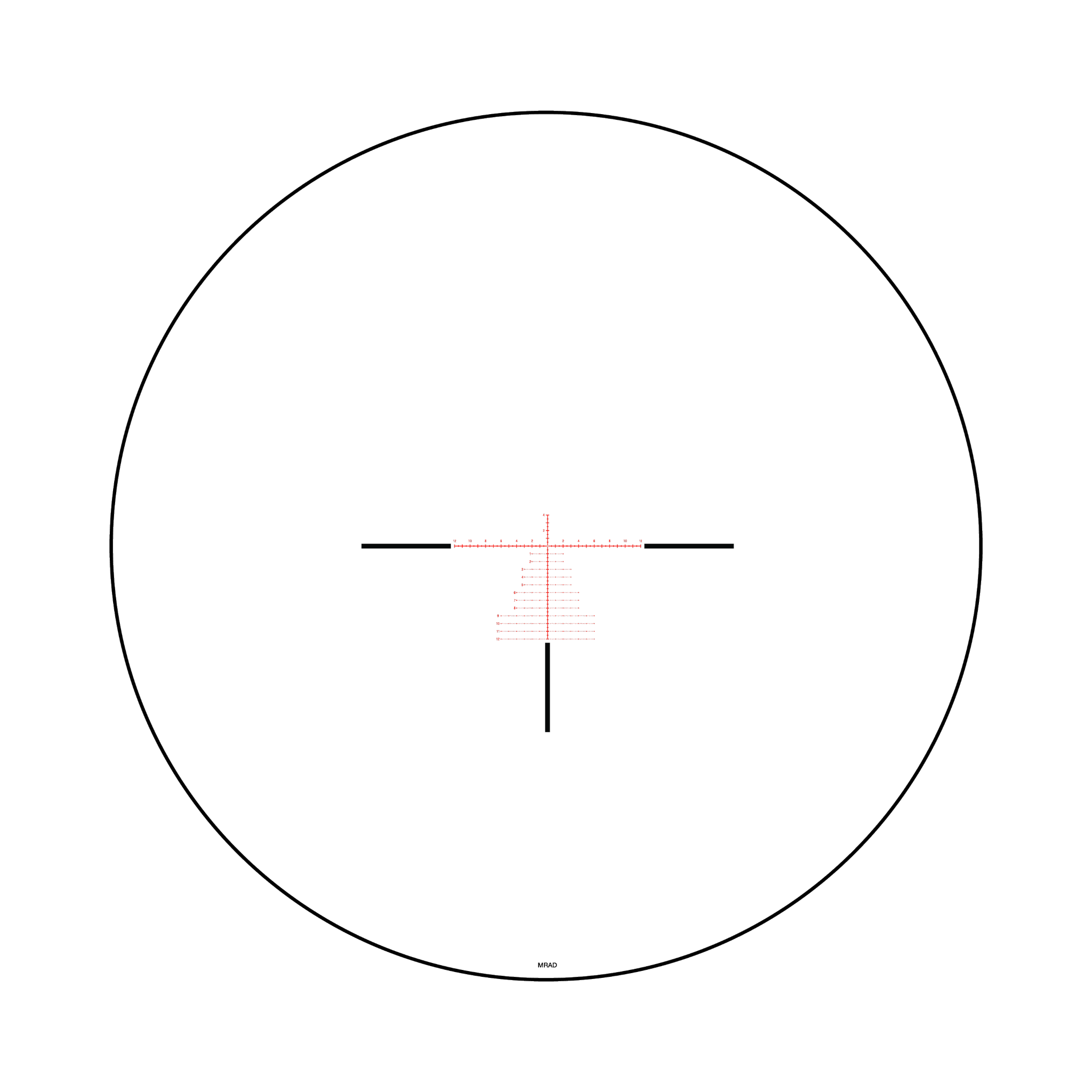 Tenmile® 3-18x44 FFP w/ MRAD Precision Tree (Red/Green Illumination), 30mm, Matte Black, Exp. EL RTZ
