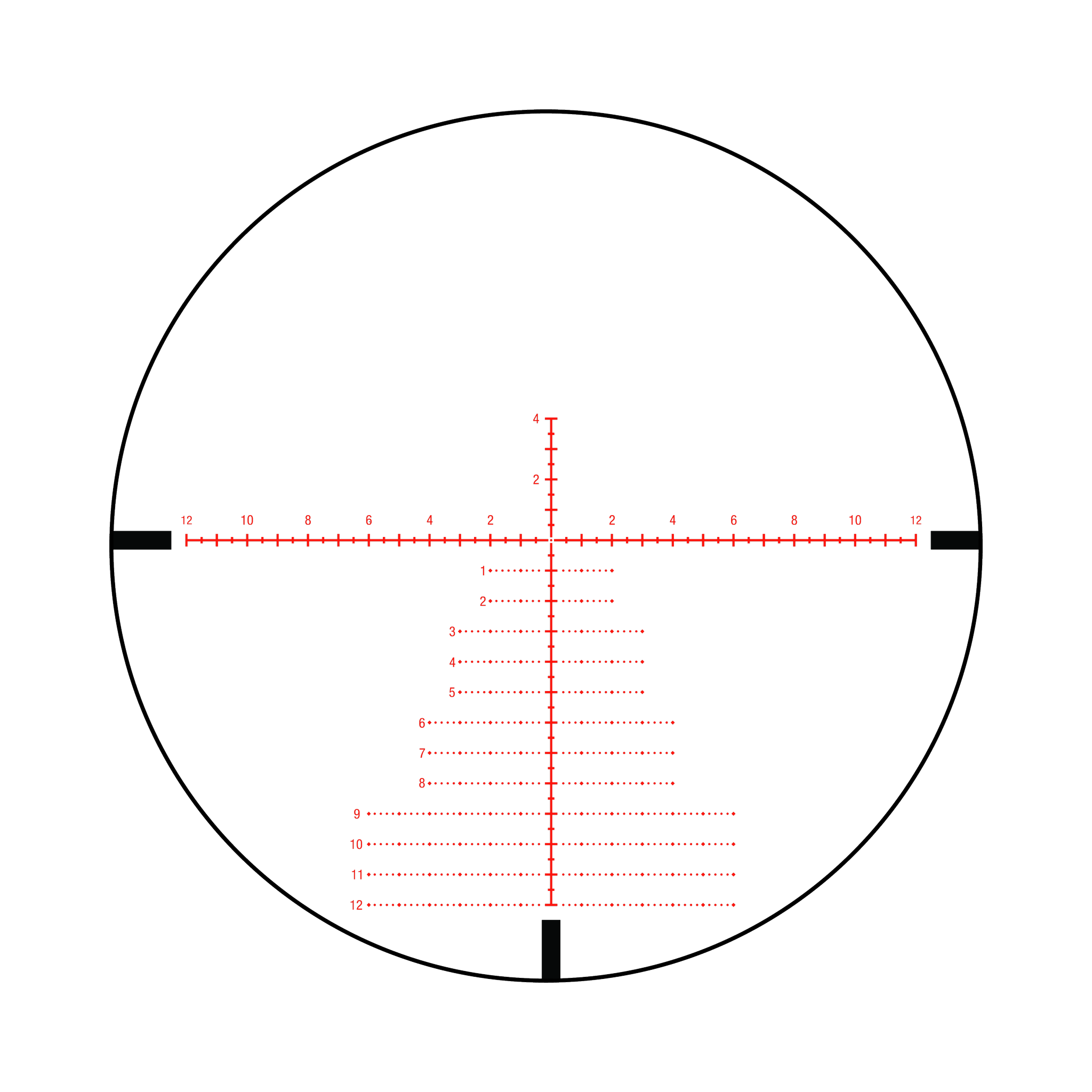 Tenmile® 3-18x44 FFP w/ MRAD Precision Tree (Red/Green Illumination), 30mm, Matte Black, Exp. EL RTZ