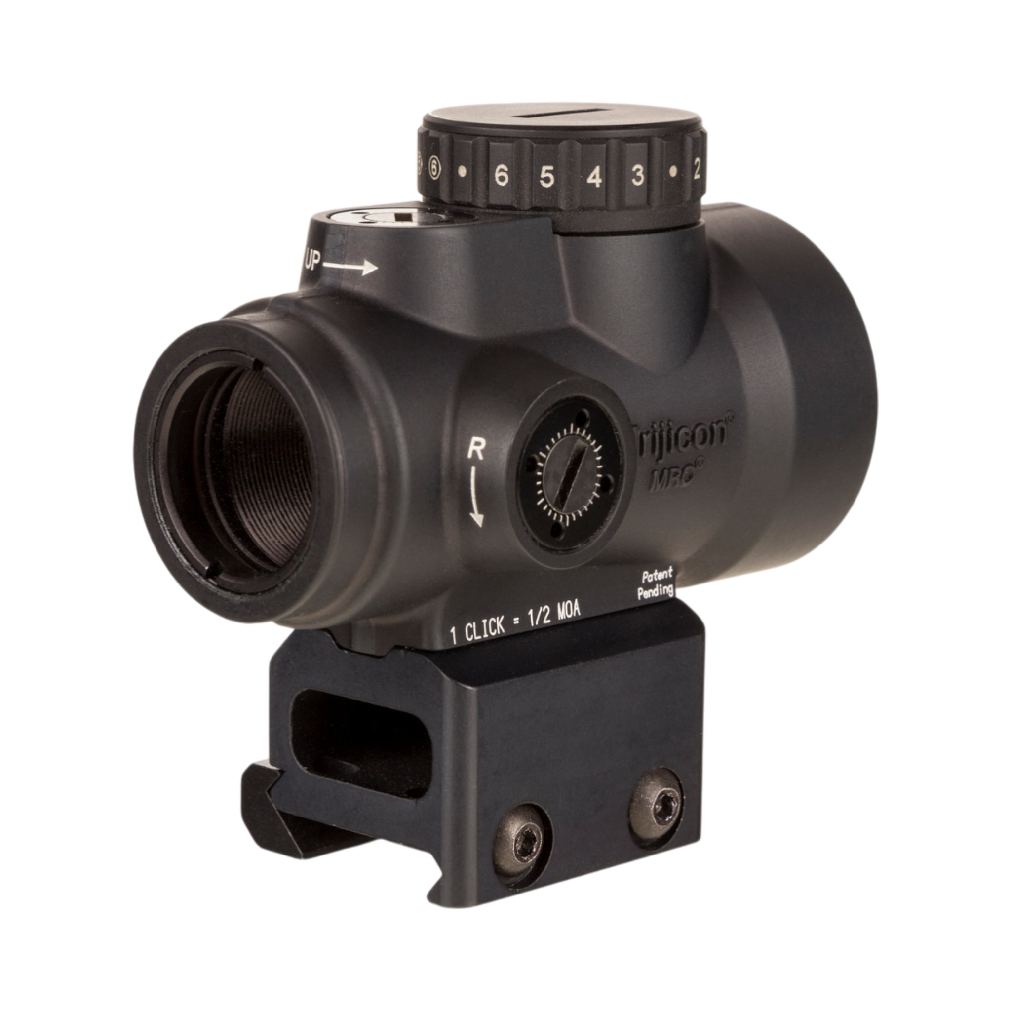 Trijicon MRO® HD 1x25 ar 68 MOA tēmējlīniju un 2,0 MOA punktu; pilnīga tēmējlīniju saskaņošana AC32068