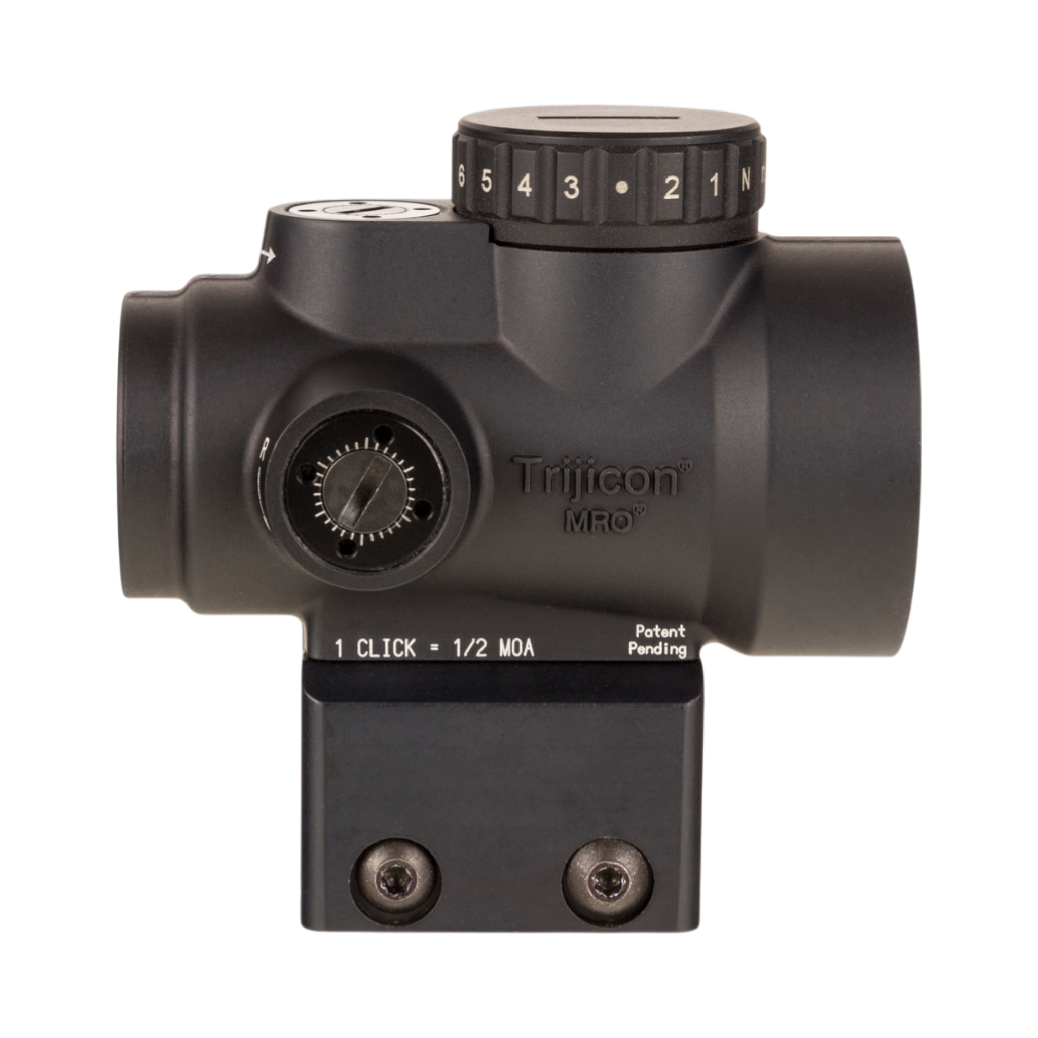 Trijicon MRO® HD 1x25 ar 68 MOA tēmējlīniju un 2,0 MOA punktu; pilnīga tēmējlīniju saskaņošana AC32068