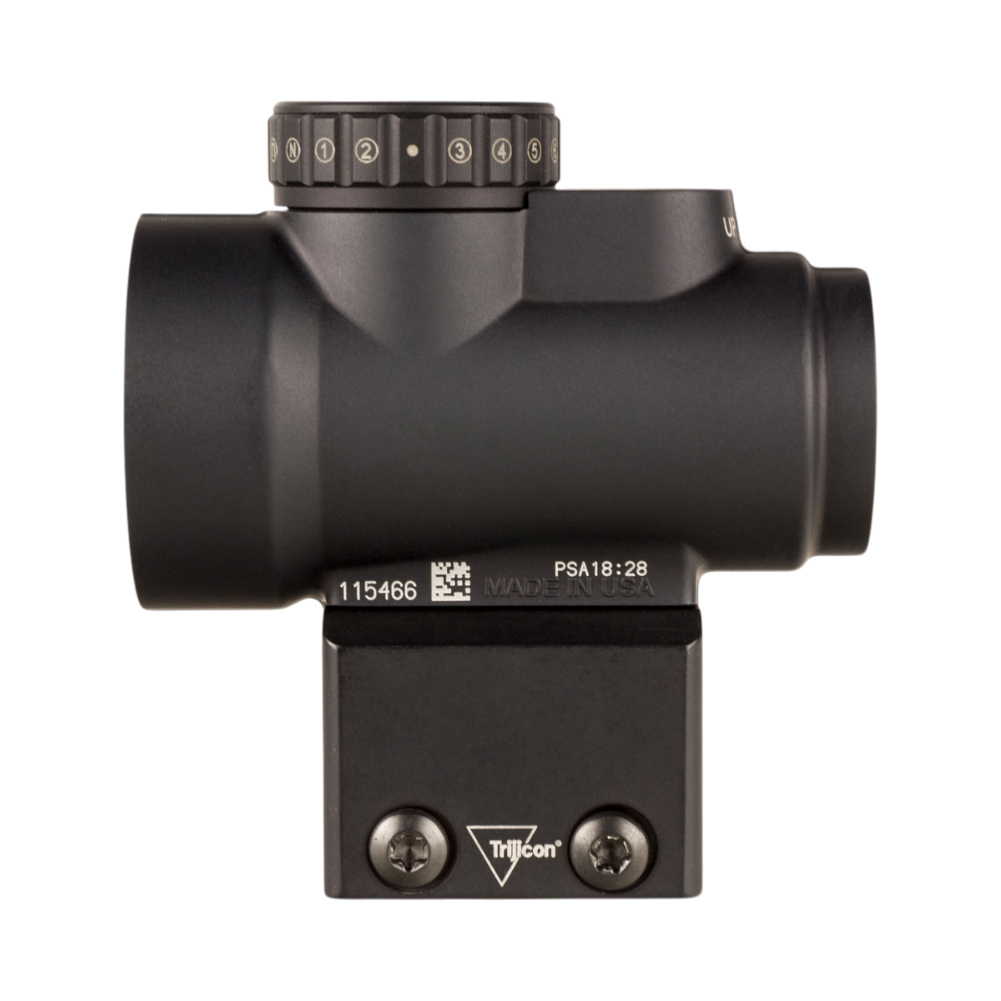 Trijicon MRO® HD 1x25 ar 68 MOA tēmējuma krustu un 2,0 MOA punktu; apakšējā trešdaļa ar paralēlo tēmējumu AC32069