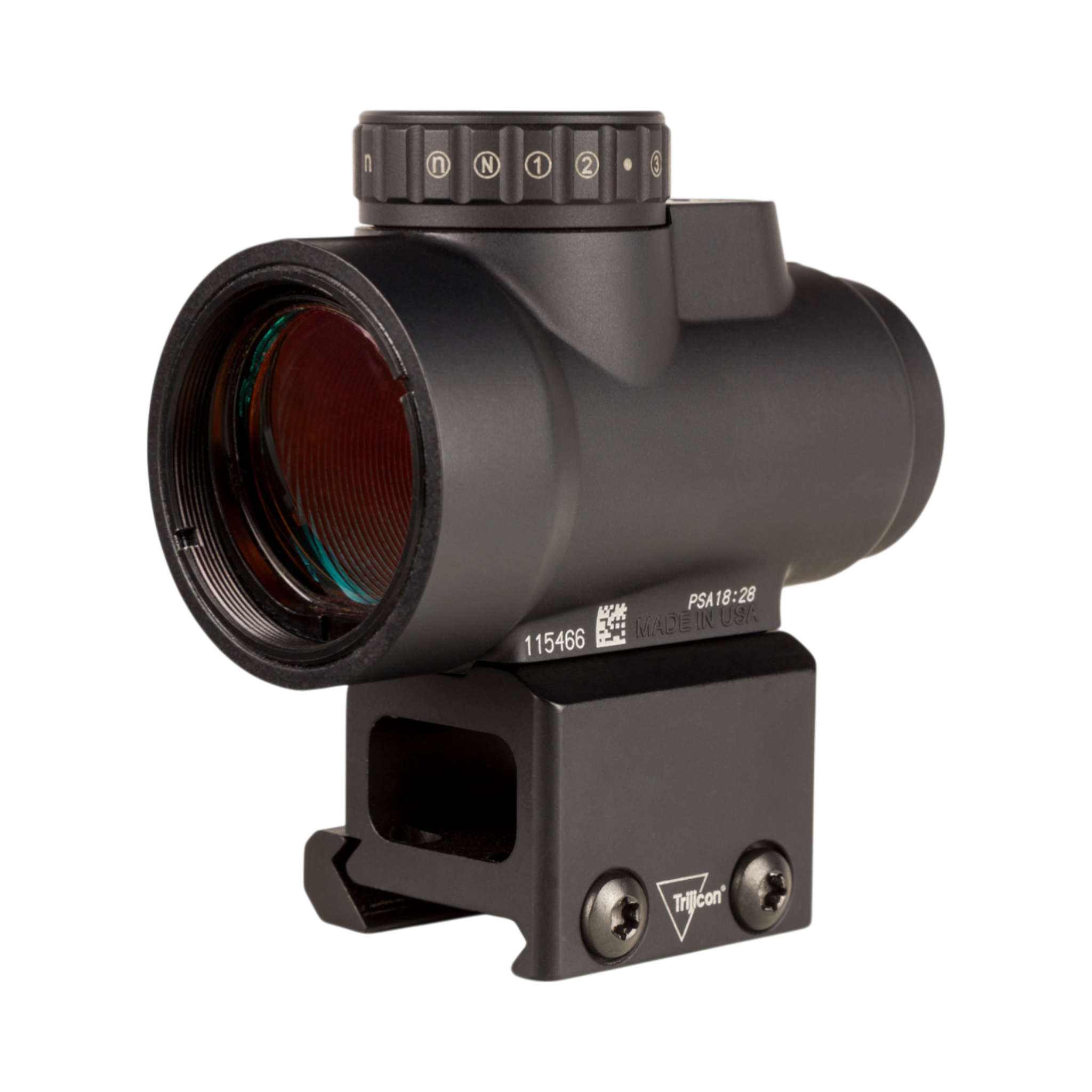 Trijicon MRO® HD 1x25 ar 68 MOA tēmējuma krustu un 2,0 MOA punktu; apakšējā trešdaļa ar paralēlo tēmējumu AC32069