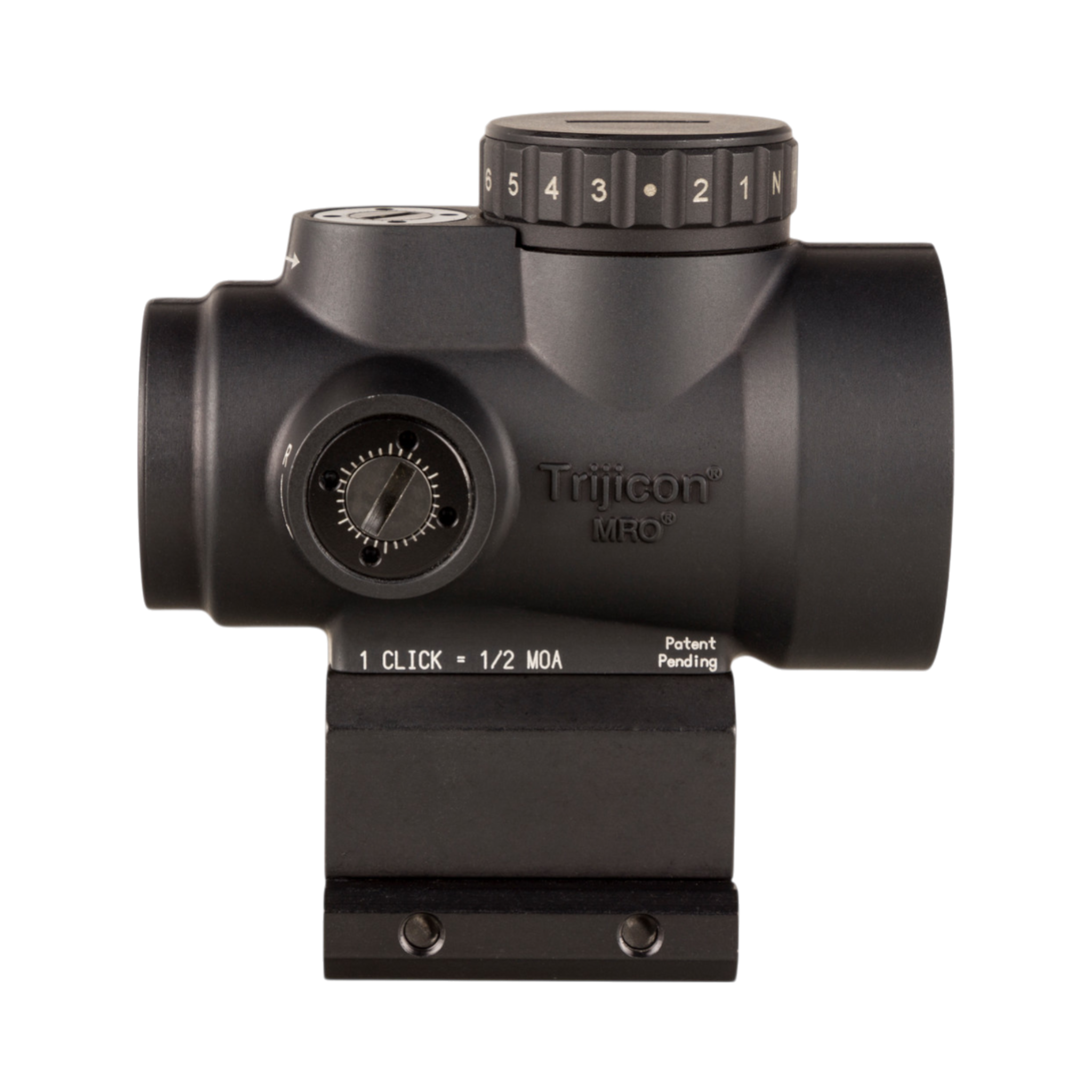 Trijicon MRO® HD 1x25 ar 68 MOA tēmējuma krustu un 2,0 MOA punktu; apakšējā trešdaļa ar paralēlo tēmējumu AC32069