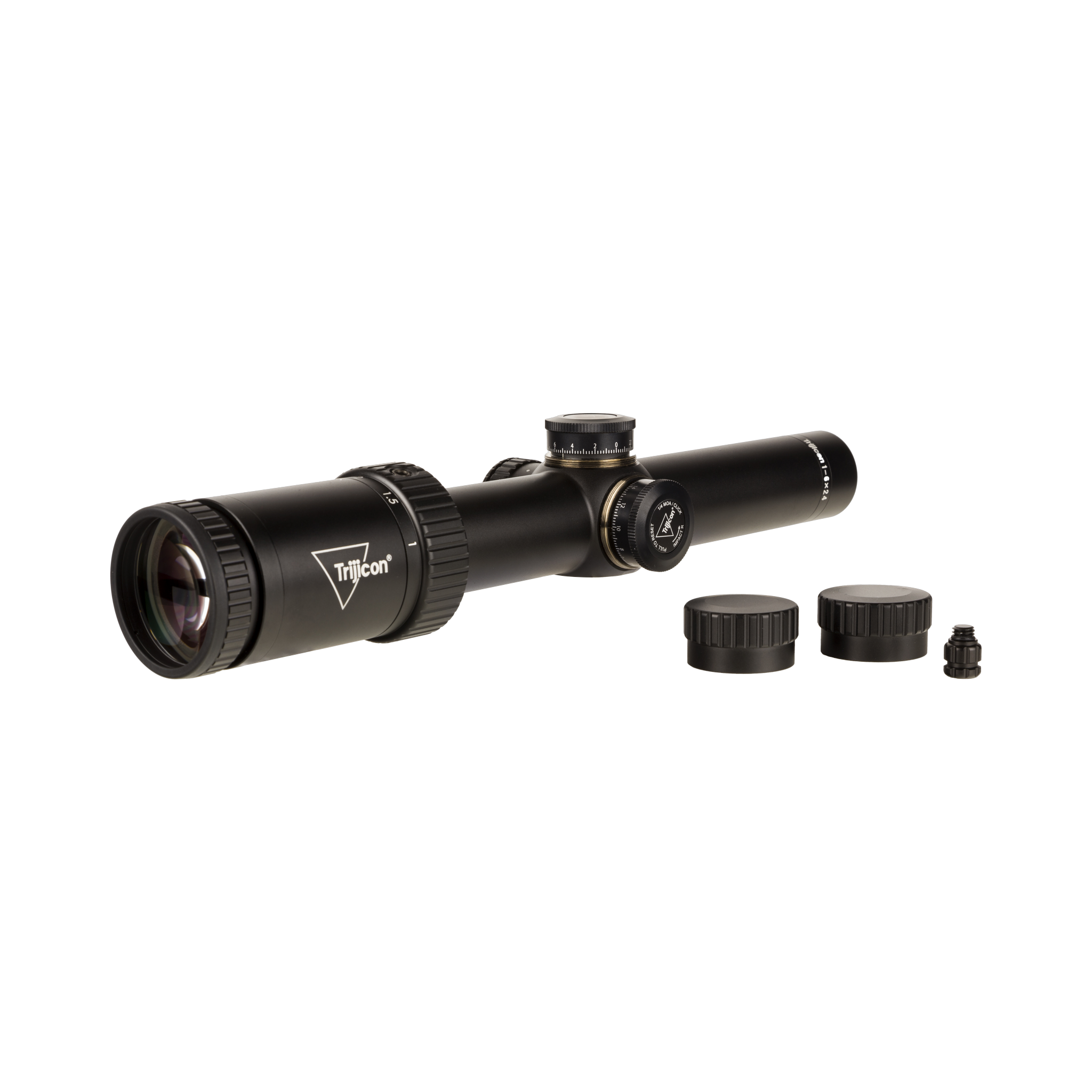 Credo® HX 1-6x24 SFP w/ Red PowerDot™, BDC Hunter Holds .223, 30mm, Satin Black, Low Capped