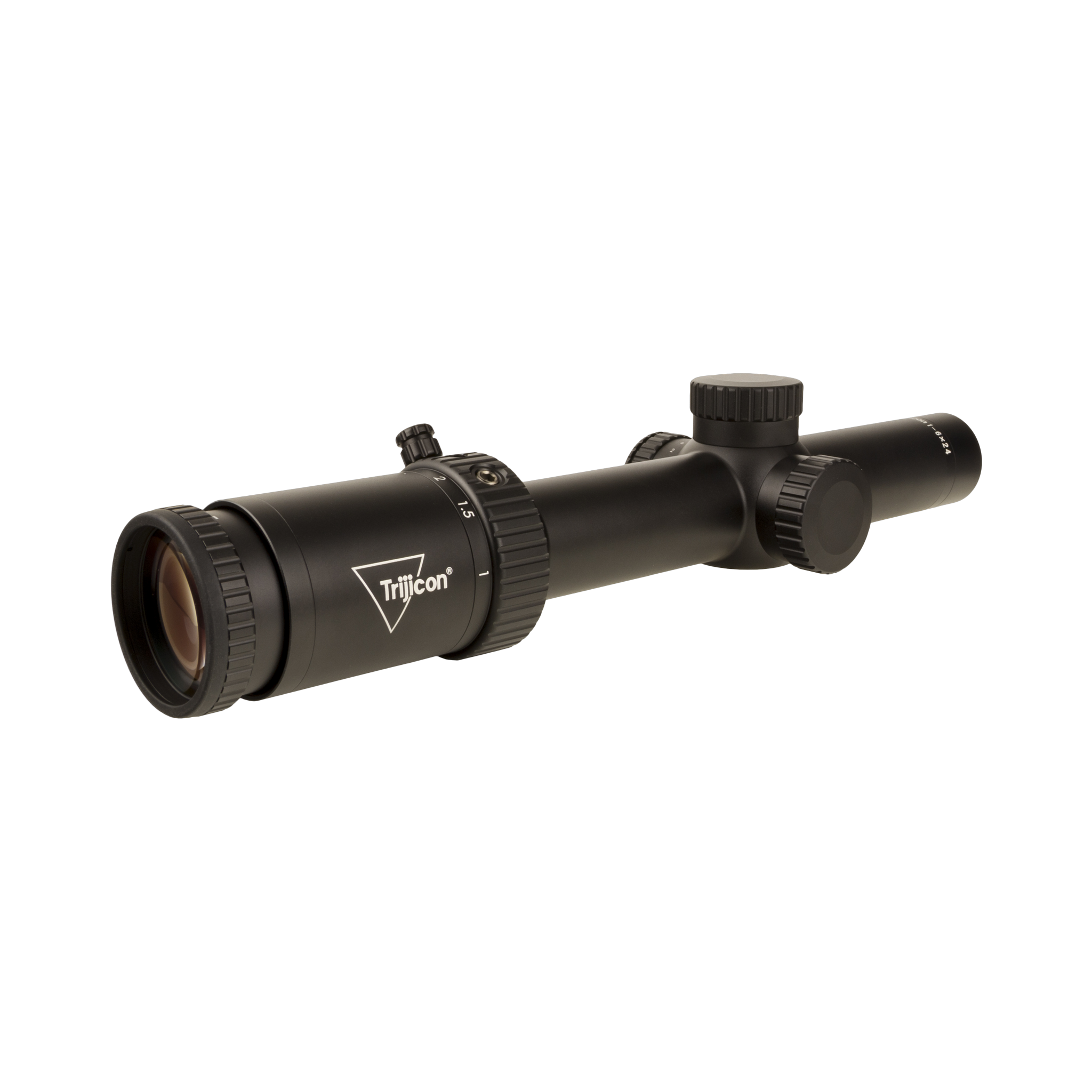 Credo® HX 1-6x24 FFP ar zaļu MOA segmentētu apli, 30 mm, satīna melns, ar zemu vāciņu