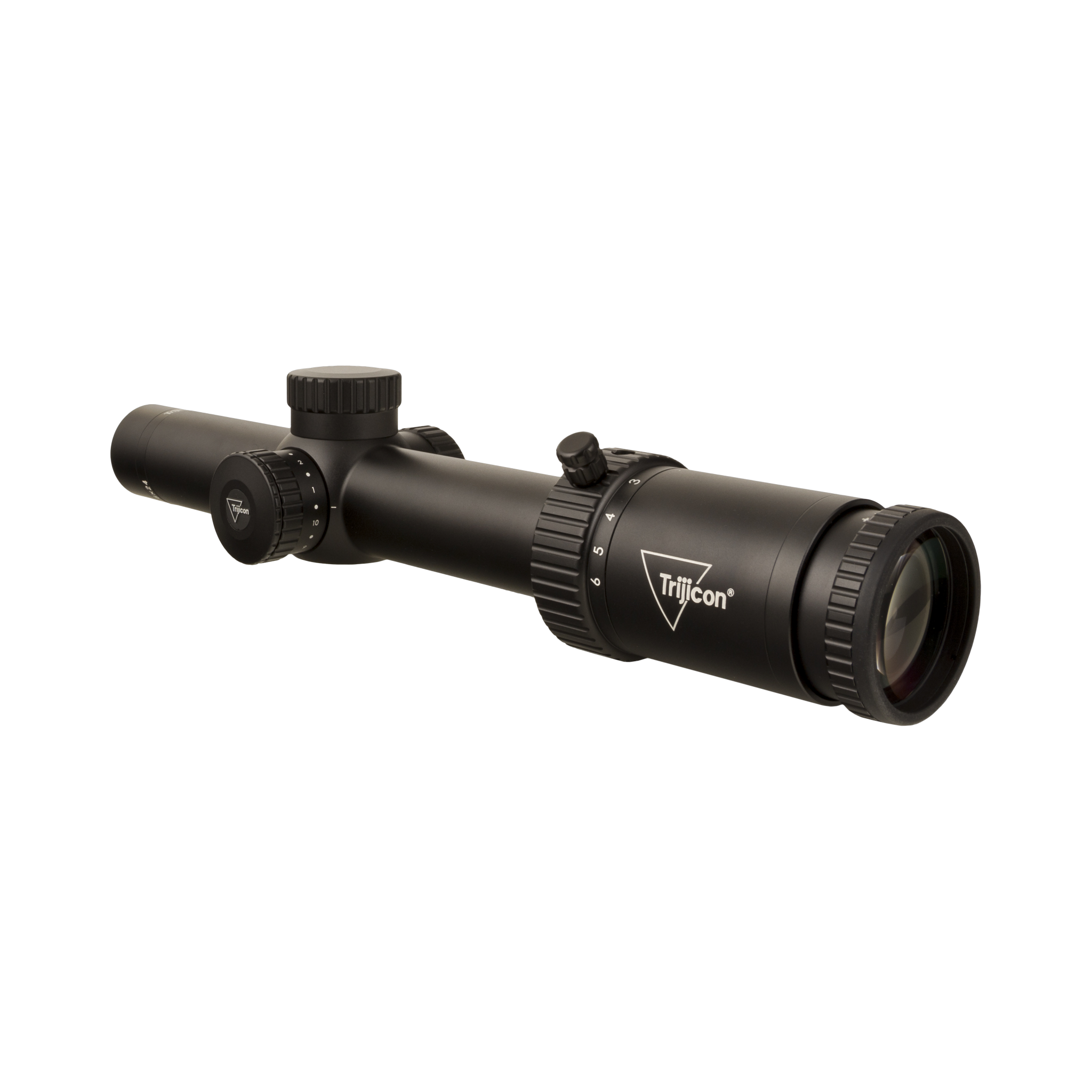 Credo® HX 1-6x24 FFP ar zaļu MOA segmentētu apli, 30 mm, satīna melns, ar zemu vāciņu