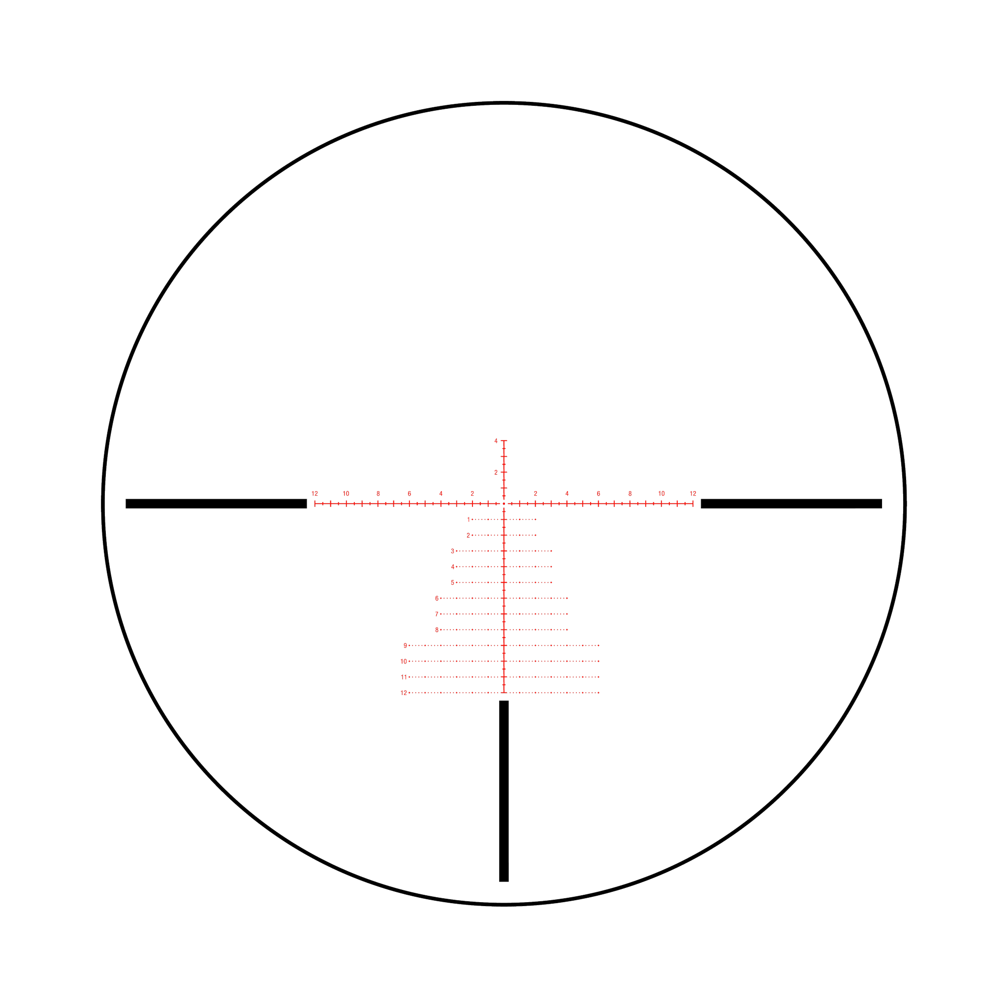Credo® 2–10x36 FFP ar sarkanu MRAD precizitātes tēmēkli, 30 mm, matēti melns, Exp. EL RTZ