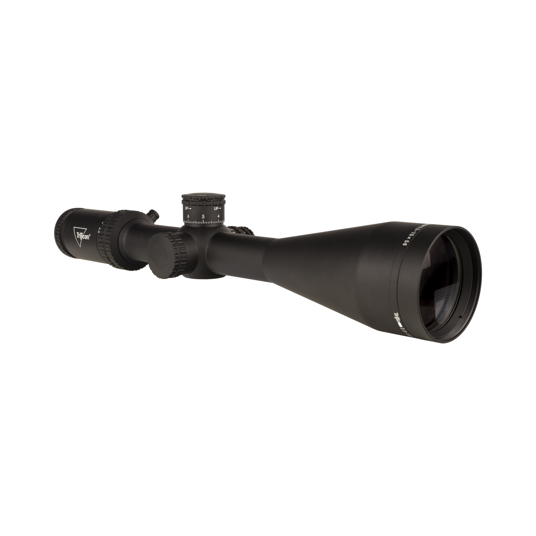 Credo® 2,5–15x56 SFP ar sarkanu MRAD centrālo punktu, 30 mm, matēti melns, Exp. EL RTZ