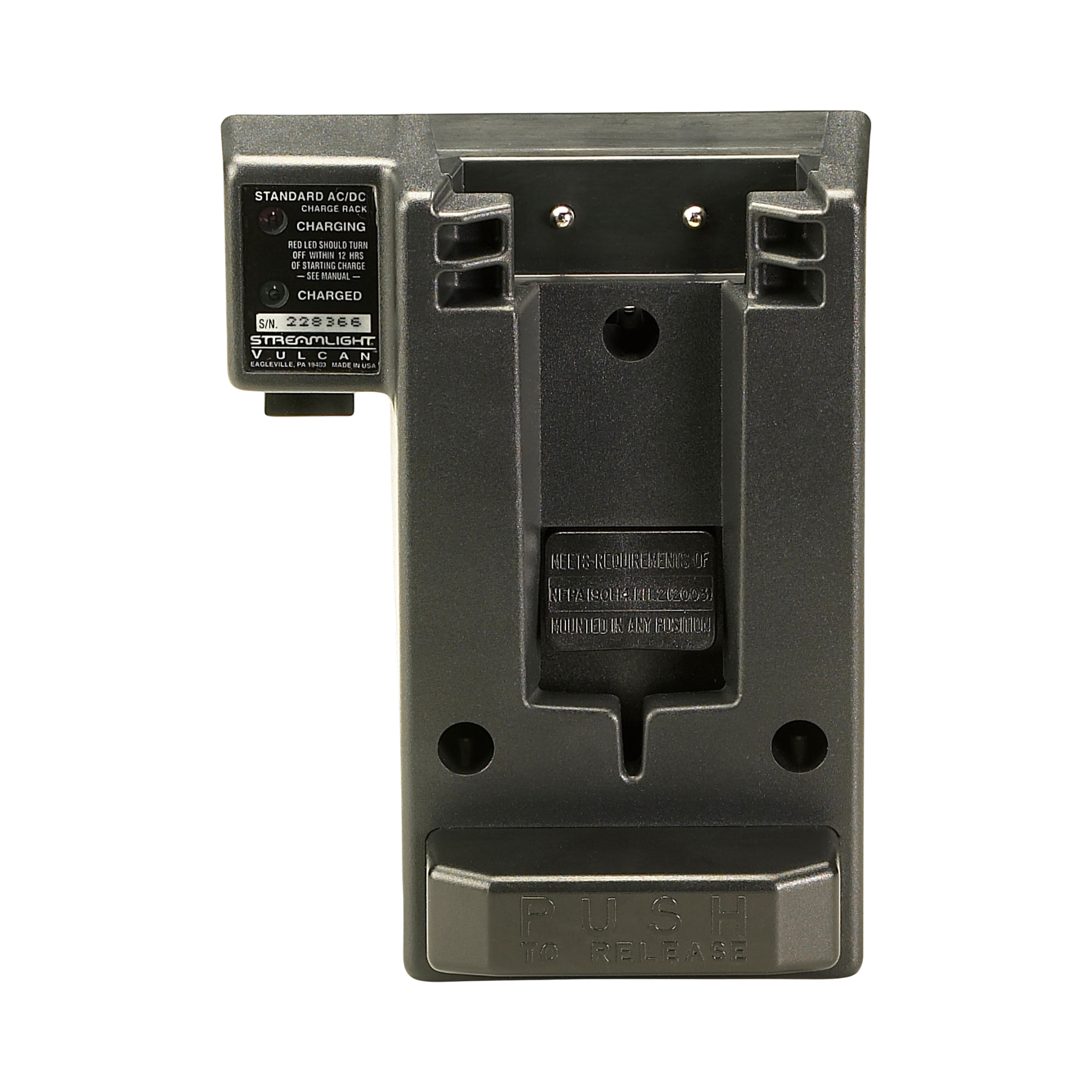Streamlight Charging Rack AC/DC non-CEC compliant (Vulcan Series) Black (44102)