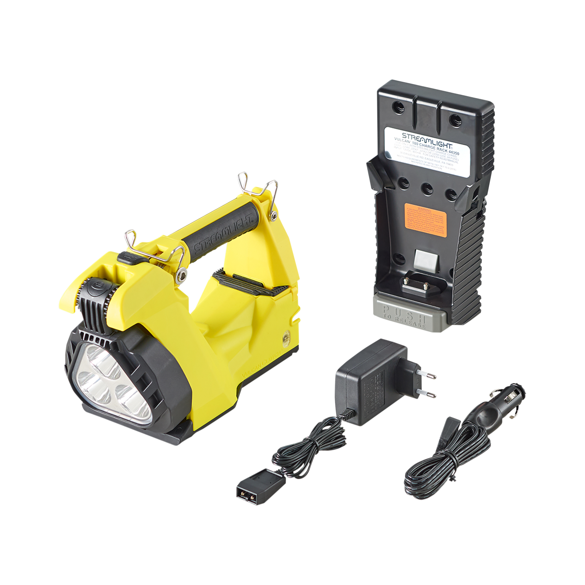 Streamlight Clutch – 230 V kintama srovė / 12 V nuolatinė srovė – geltona (44372)