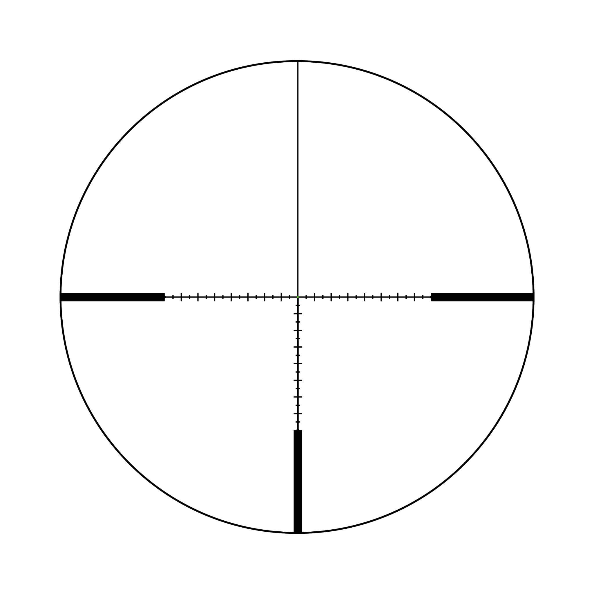 AccuPoint® 4–24x50 MOA attāluma mērīšanas tēmēklis ar zaļu punktu, 30 mm, satīna melns, Exp. EL RTZ