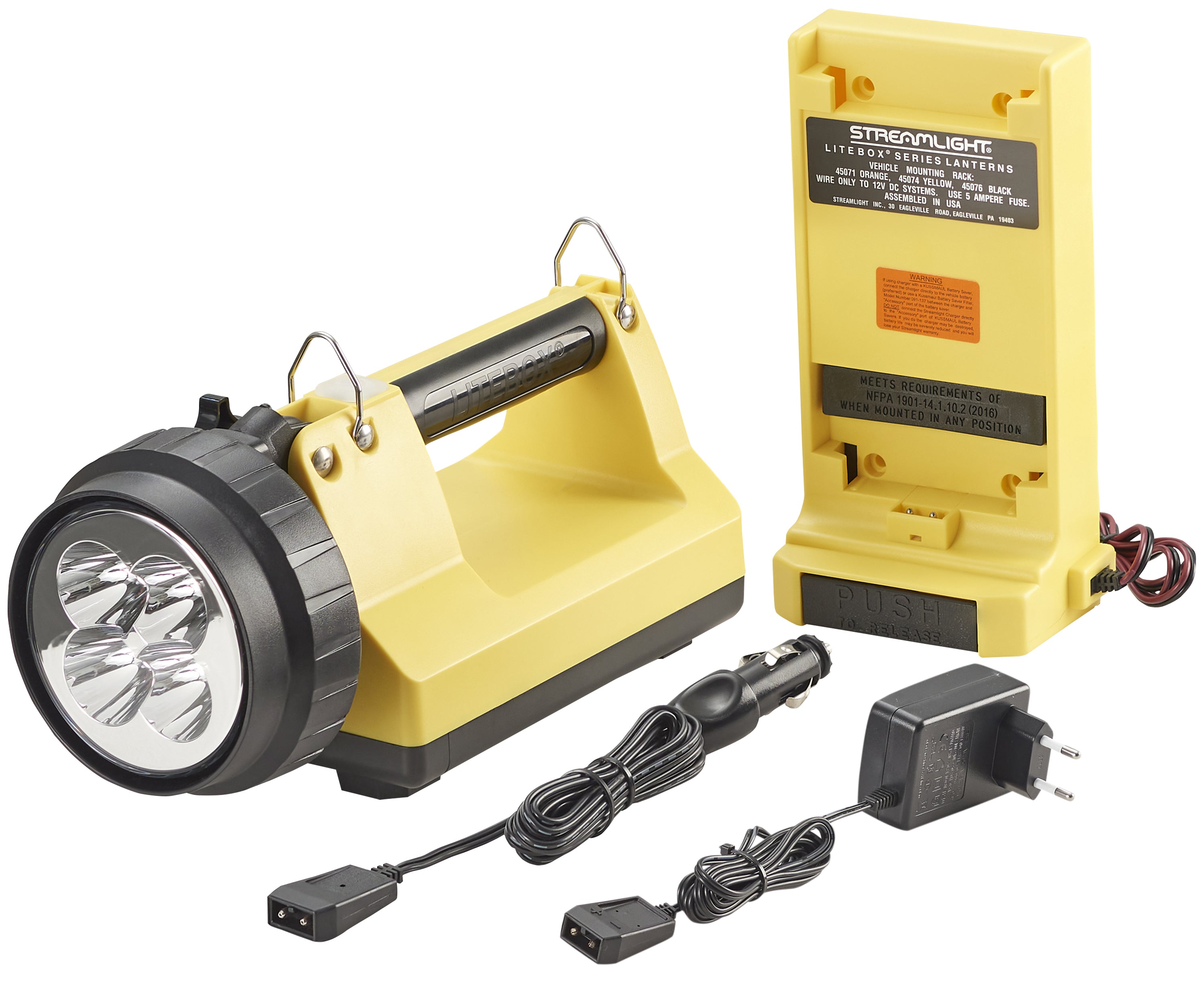 Streamlight E-Spot LiteBox Std. System - 230V AC/12V DC, Yellow (45872)