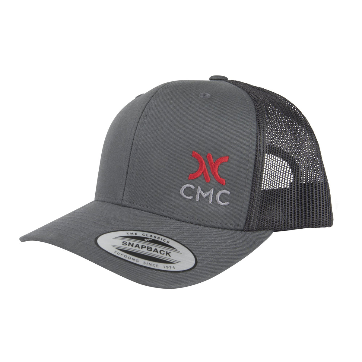 CMC Hat, Logo Snapback Mesh Trucker, Grey