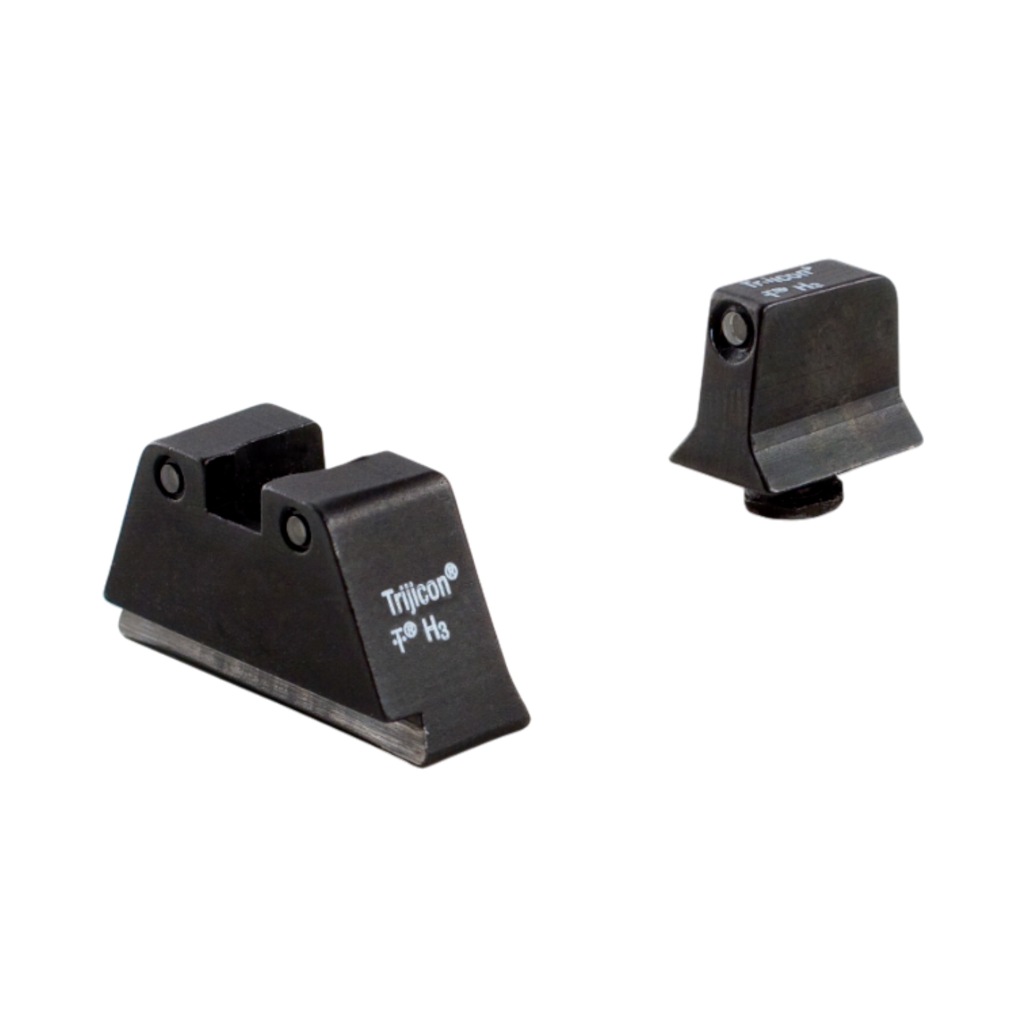 Trijicon Dual Defense™ komplekts – 6,5 MOA Red Dot RMR® Type 2 + melni/zaļi tēmēkļi Glock pistolei