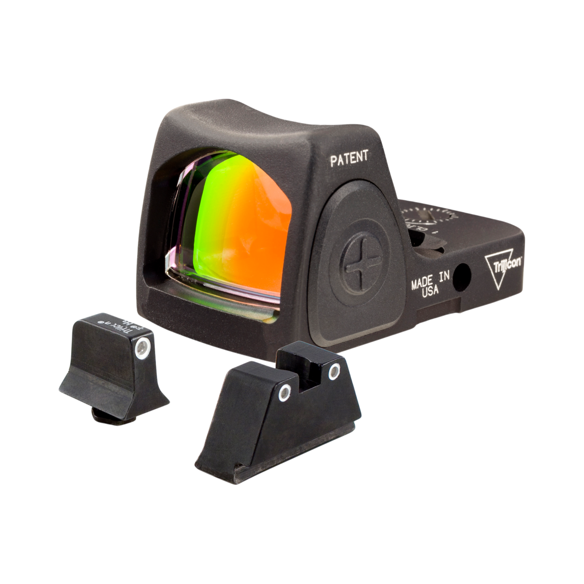 Trijicon Dual Defense™ Kit - 6.5 MOA Red Dot RMR® Type 2 + White/Green sights for Glock