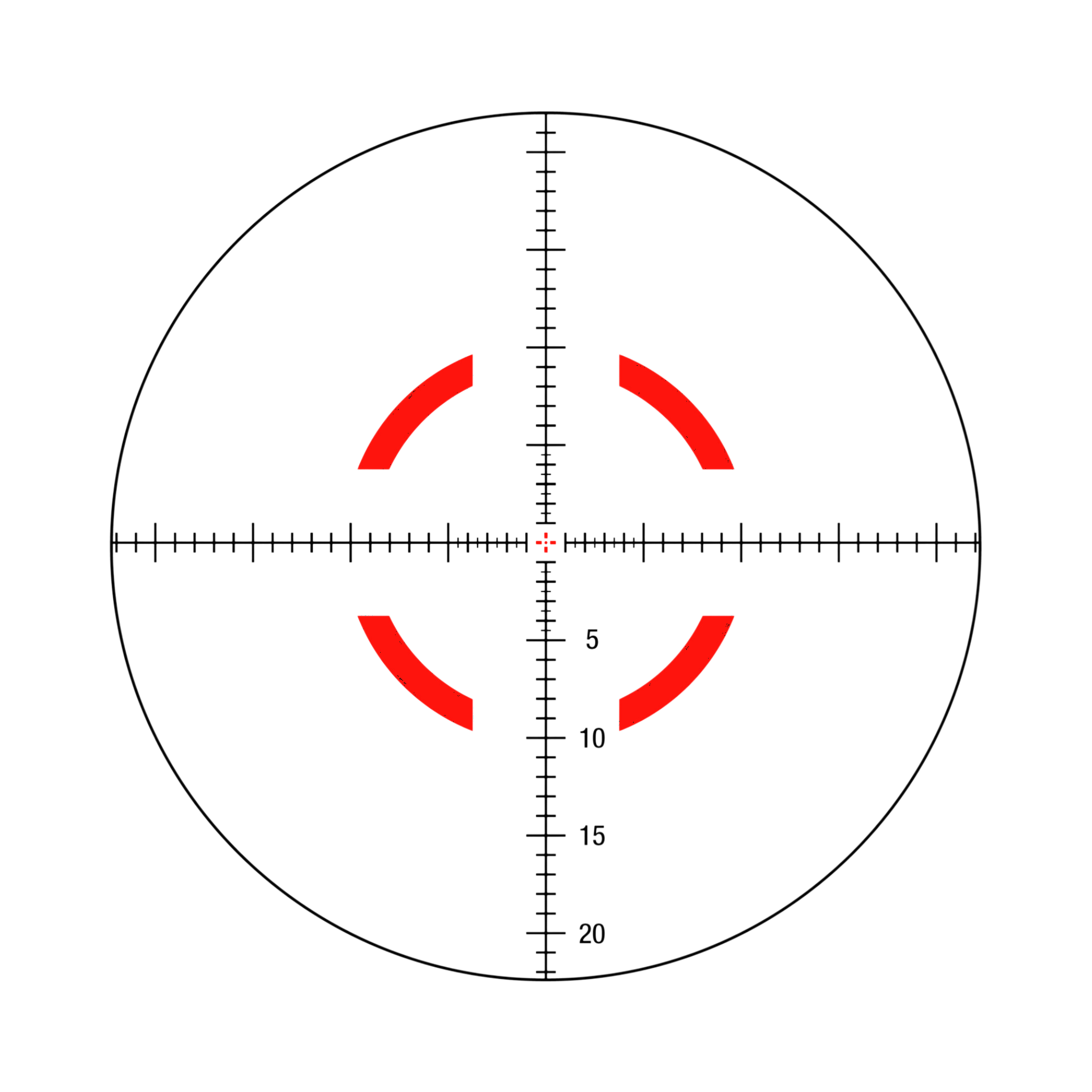 VCOG® 1-8x28 Riflescope, Red MRAD Crosshair Dot Reticle w/ Mount with Trijicon Q-LOC™ Technology