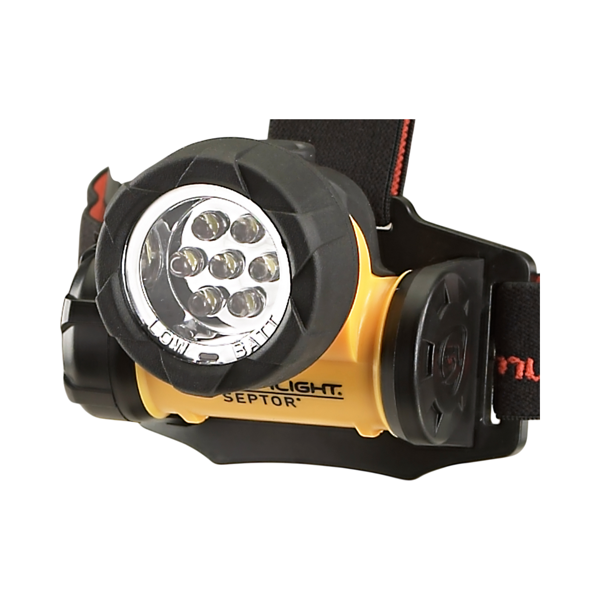 Streamlight Septor Div. 2 - Incl. Alkaline batteries, rubber & elastic straps - Yellow (61052)