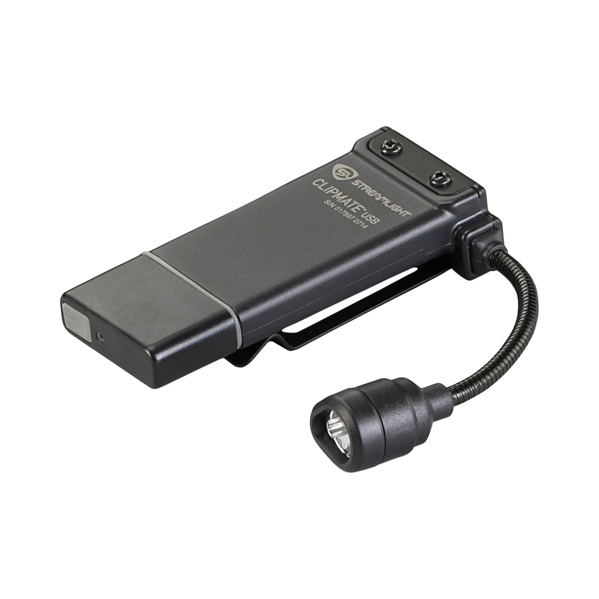 Streamlight ClipMate USB - Light only - Black with White and Red LEDs (61125)