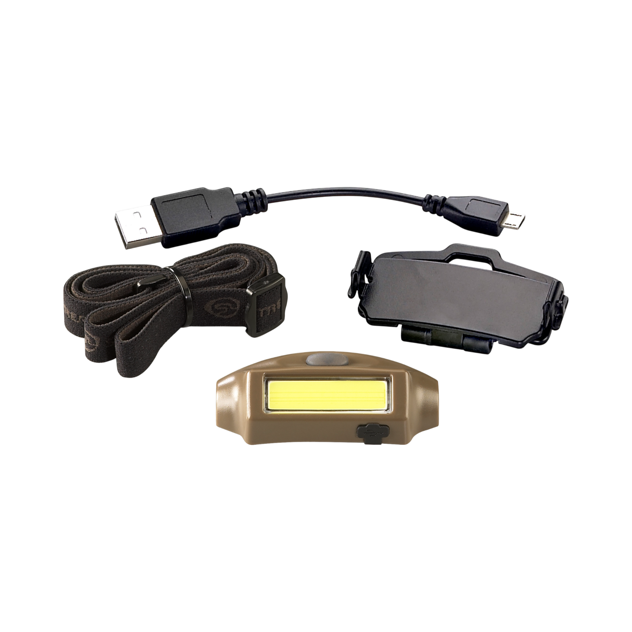 Streamlight Bandit - Incl. USB cord - Coyote with Green LED - Clam (61707)