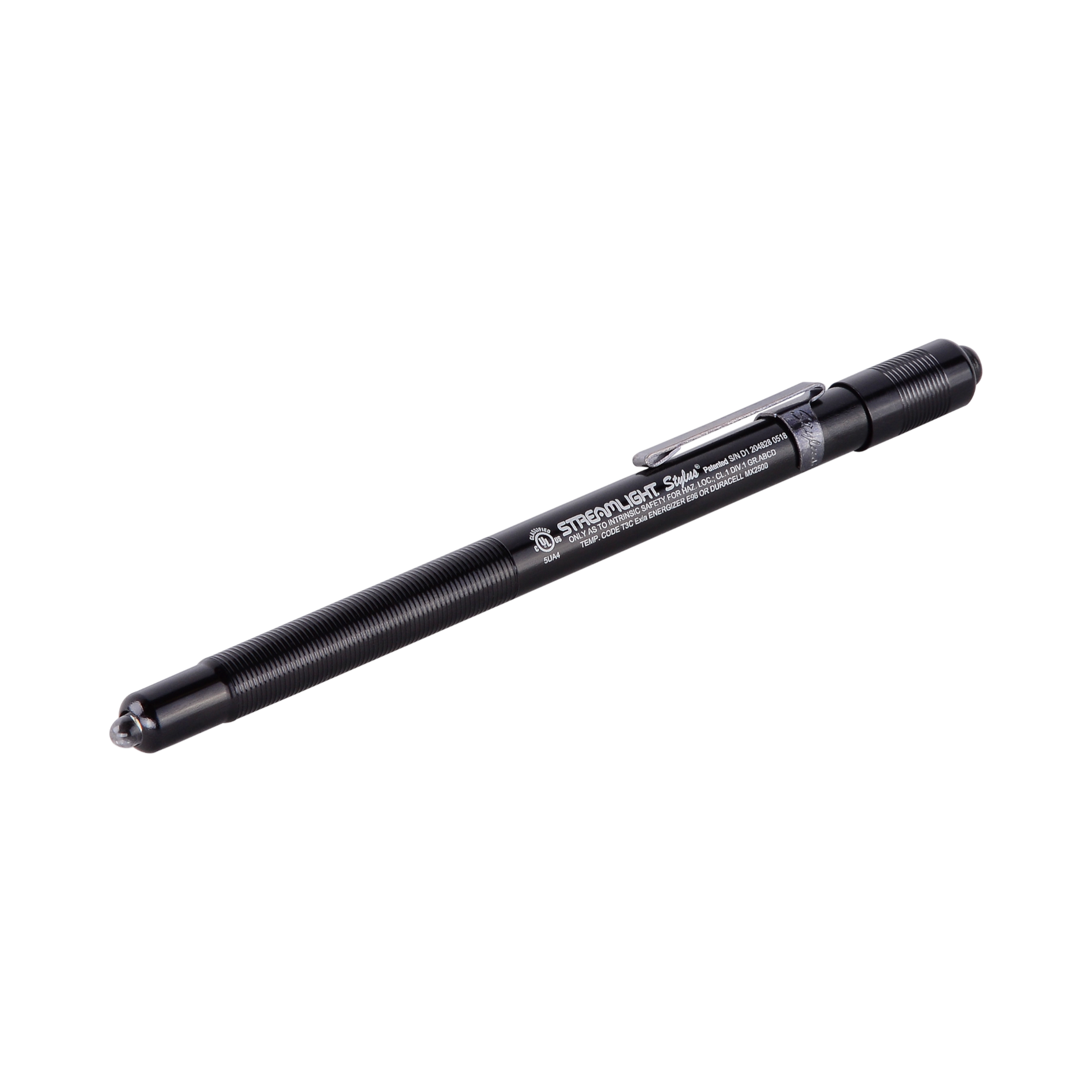 Streamlight Stylus - UL Listed - Clam - Black White LED (65058)